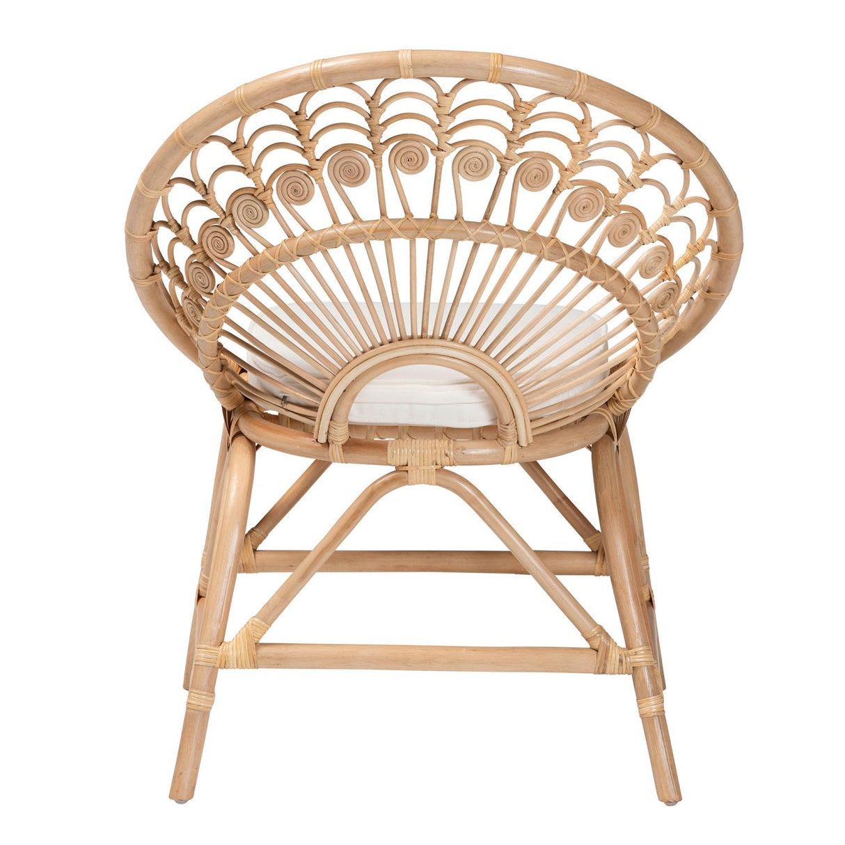 Modern European furniture - Boho Rattan Peacock Accent Chair - www.oroa.com