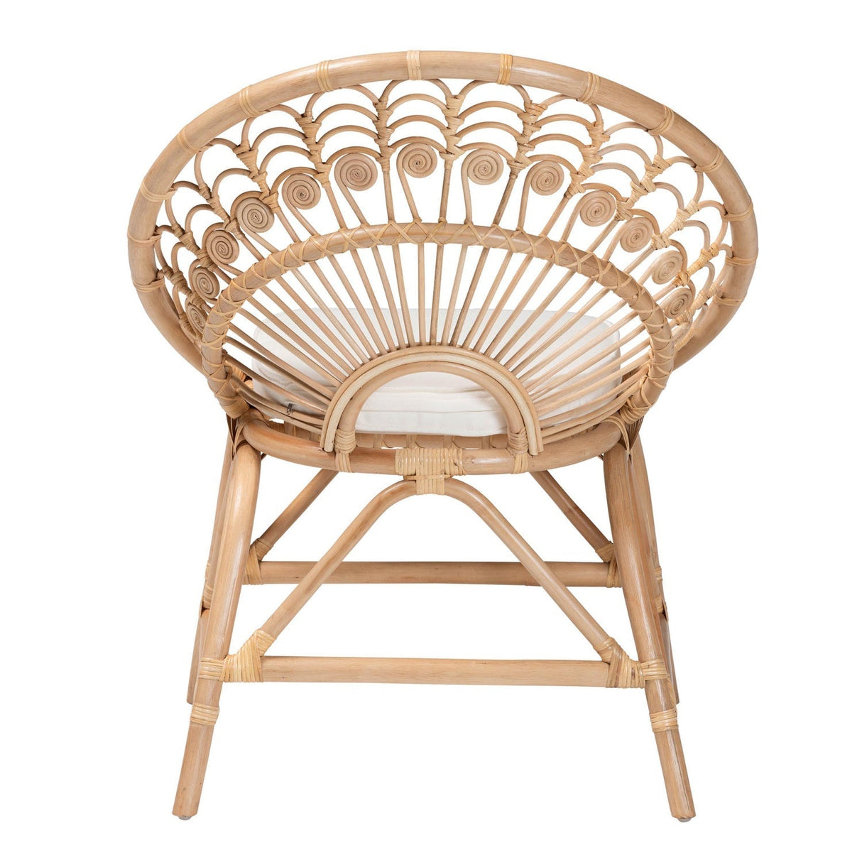 Modern European furniture - Boho Rattan Peacock Accent Chair - www.oroa.com