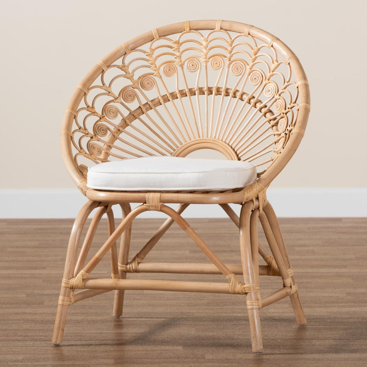 Modern European furniture - Boho Rattan Peacock Accent Chair - www.oroa.com