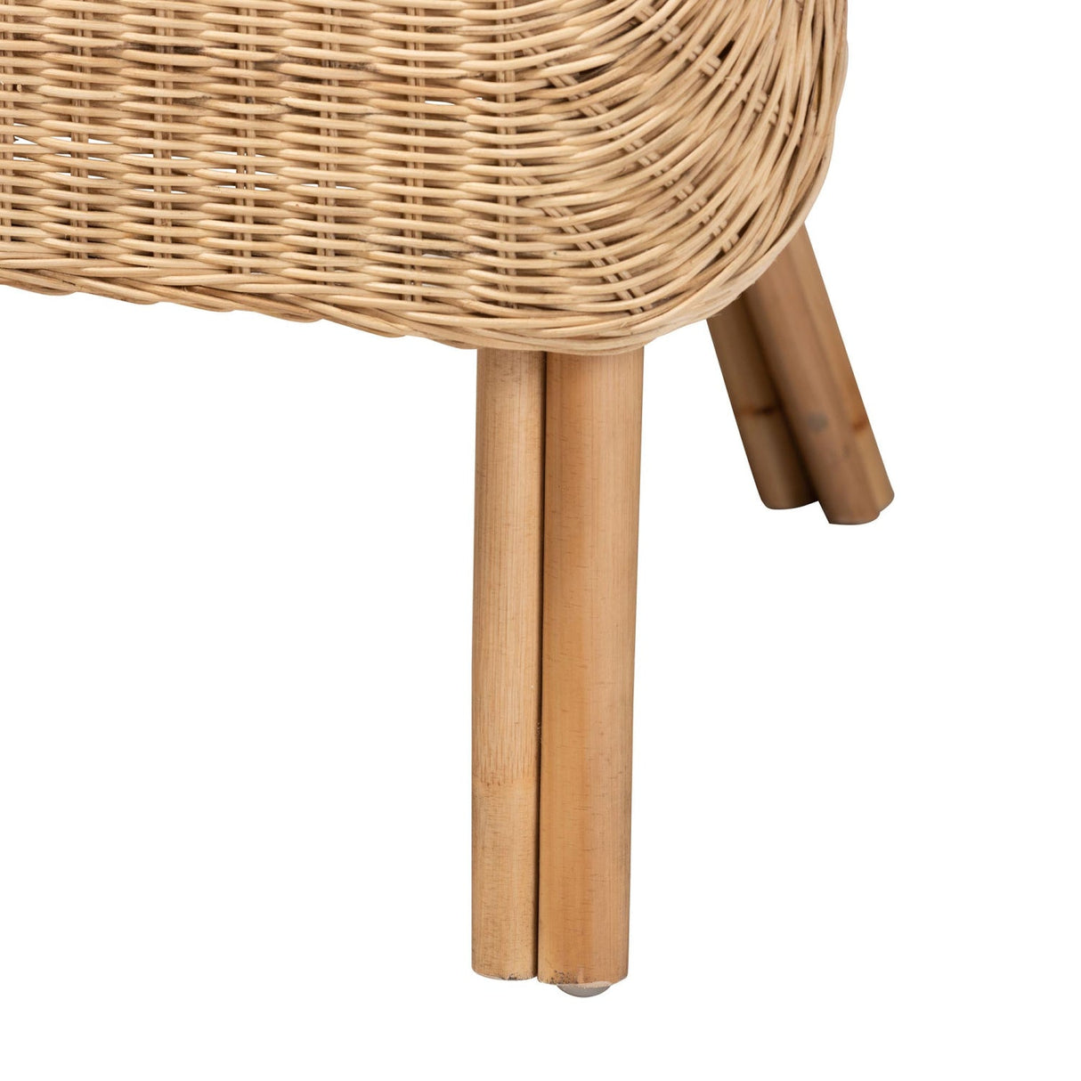 Modern European furniture - Curled Rattan Detail Accent Chair - www.oroa.com