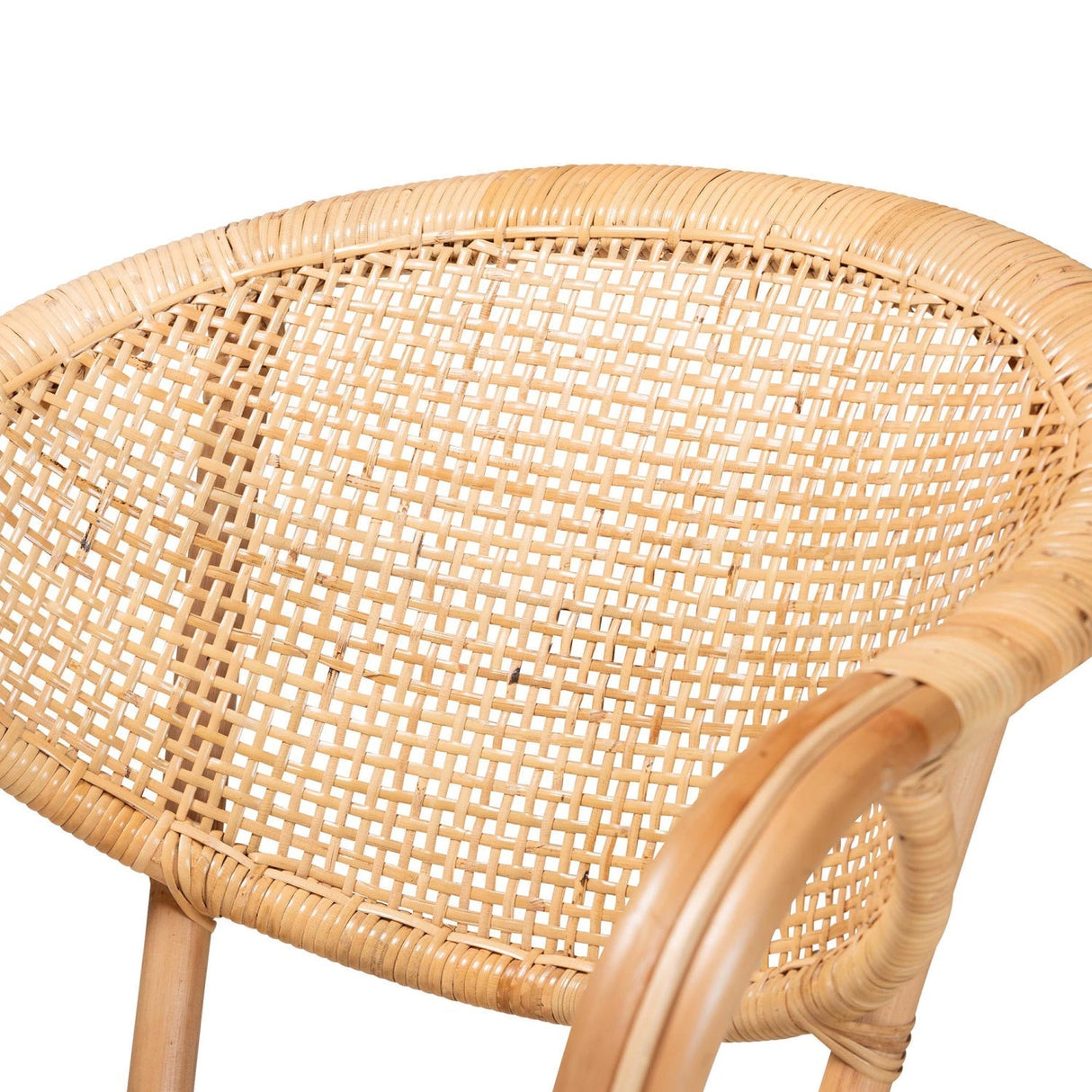 Modern European furniture - Natural Rattan Framed Dining Chair - www.oroa.com