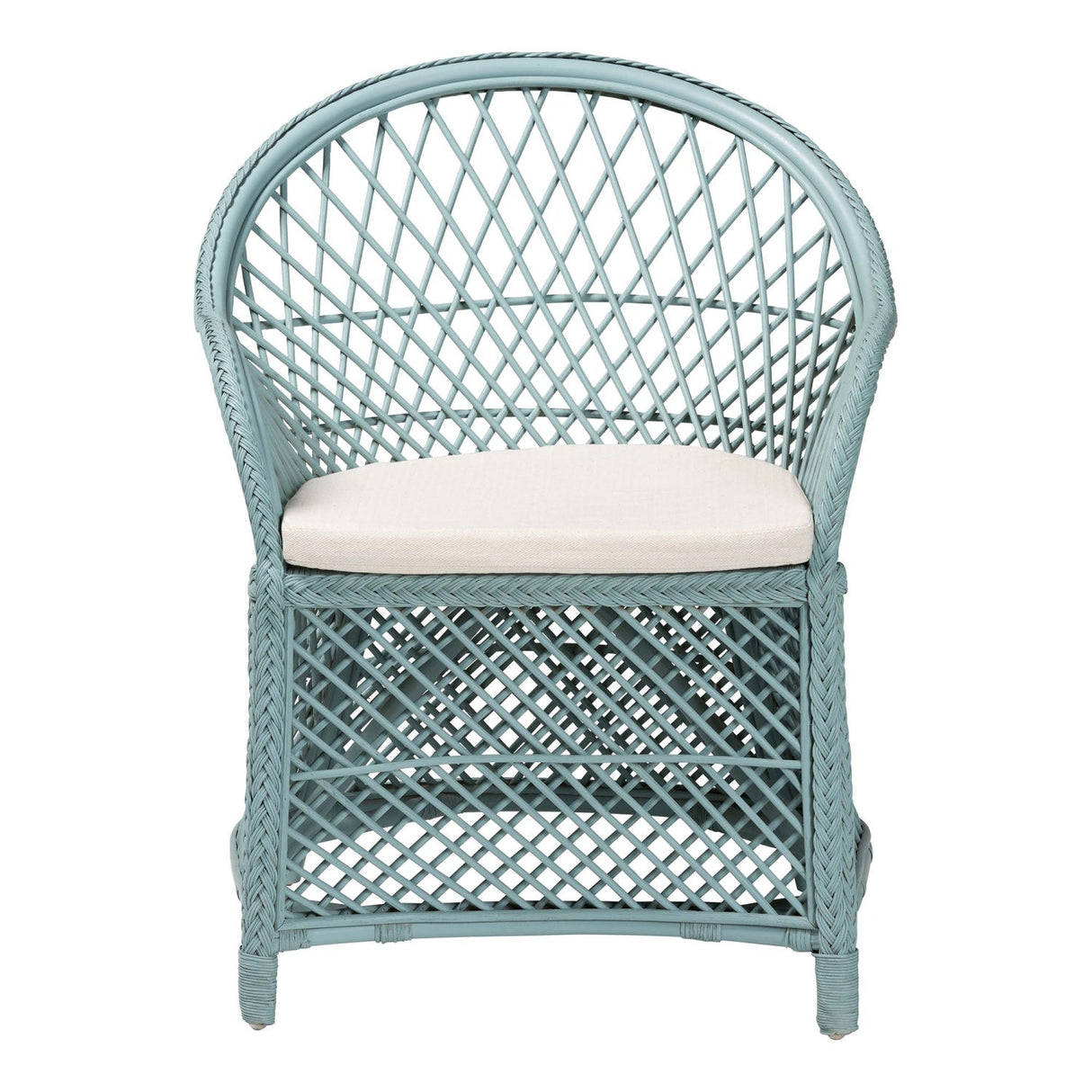 Modern European furniture - Braided Rattan Bohemian Accent Armchair - www.oroa.com