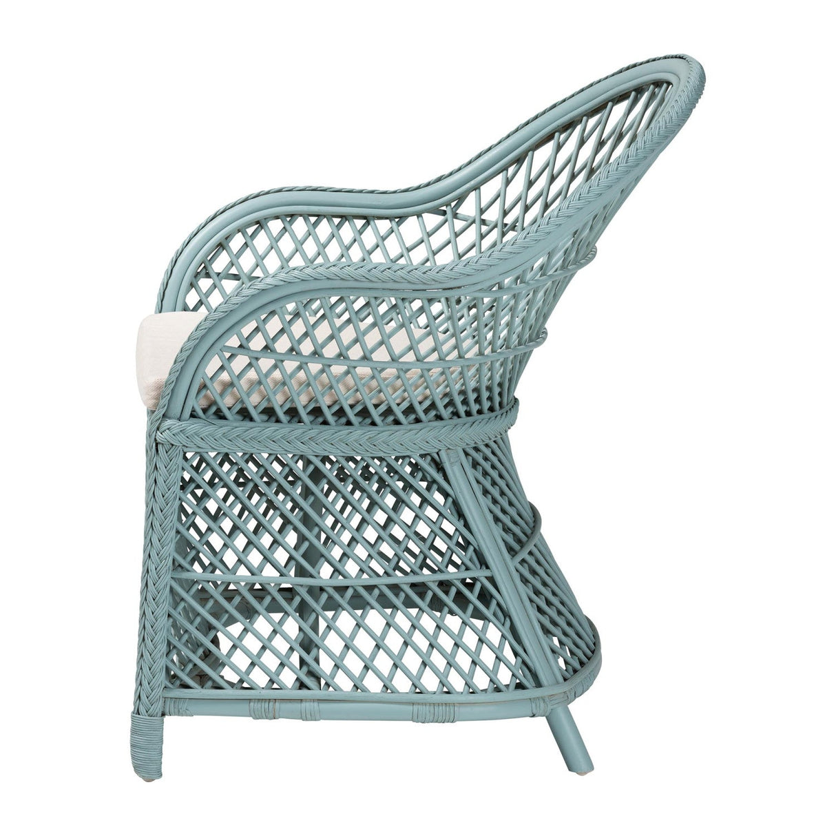 Modern European furniture - Braided Rattan Bohemian Accent Armchair - www.oroa.com