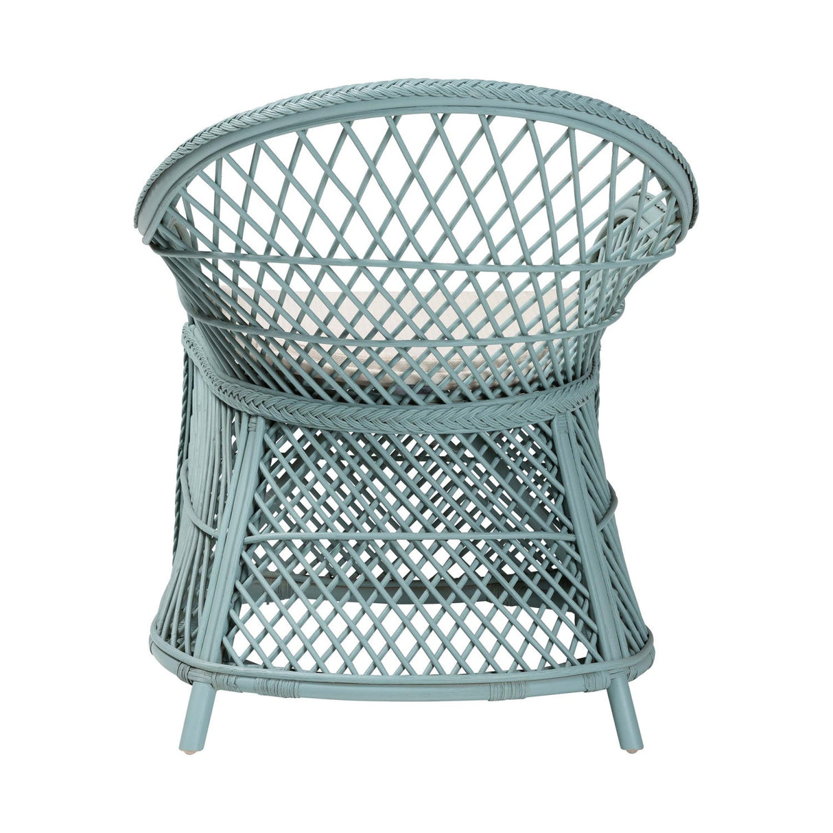 Modern European furniture - Braided Rattan Bohemian Accent Armchair - www.oroa.com