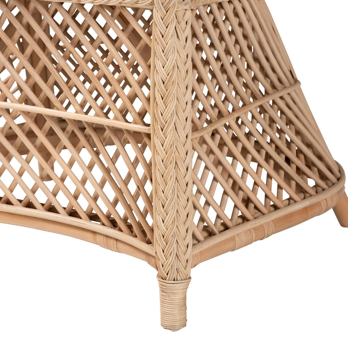 Modern European furniture - Braided Rattan Bohemian Accent Armchair - www.oroa.com
