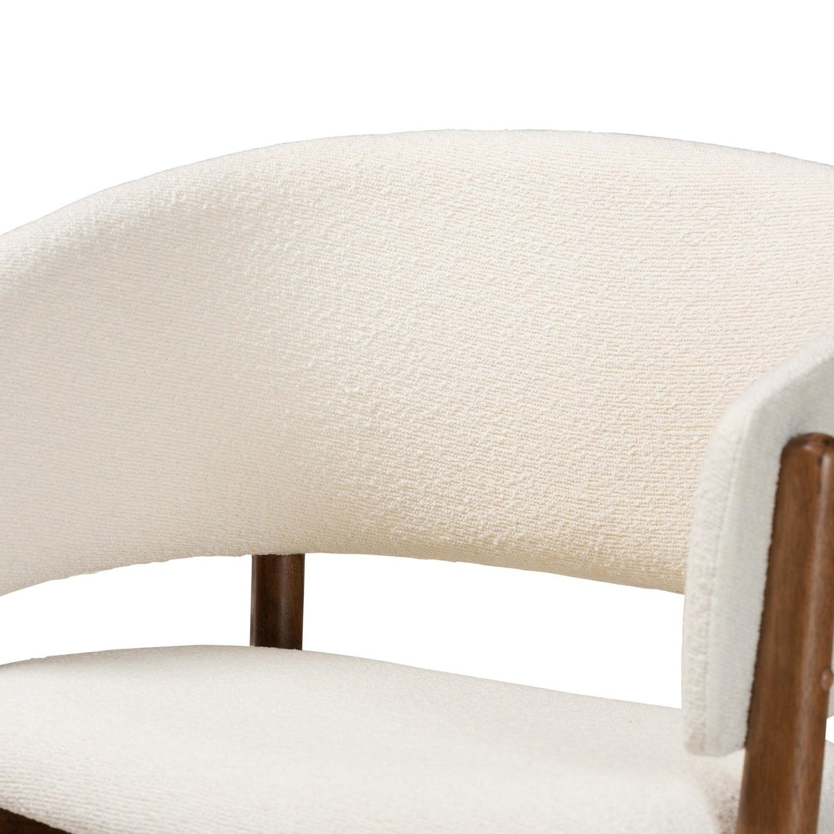 Modern European furniture - Walnut Framed Curve Accent Chairs 2 - www.oroa.com