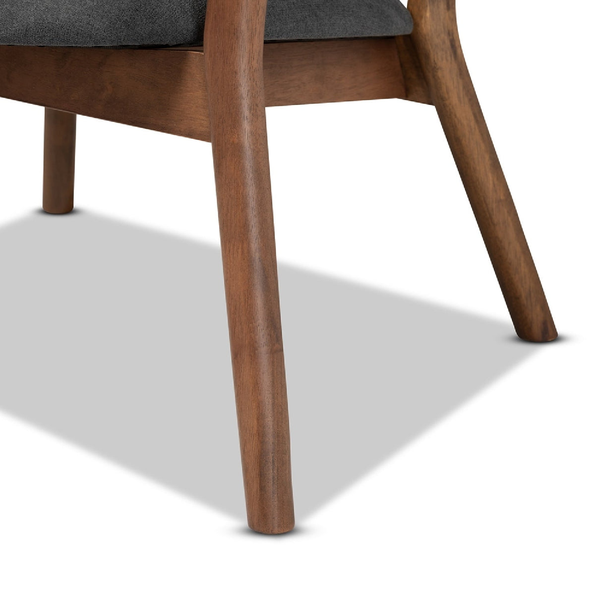 Modern European furniture - Walnut Framed Curve Accent Chairs 2 - www.oroa.com
