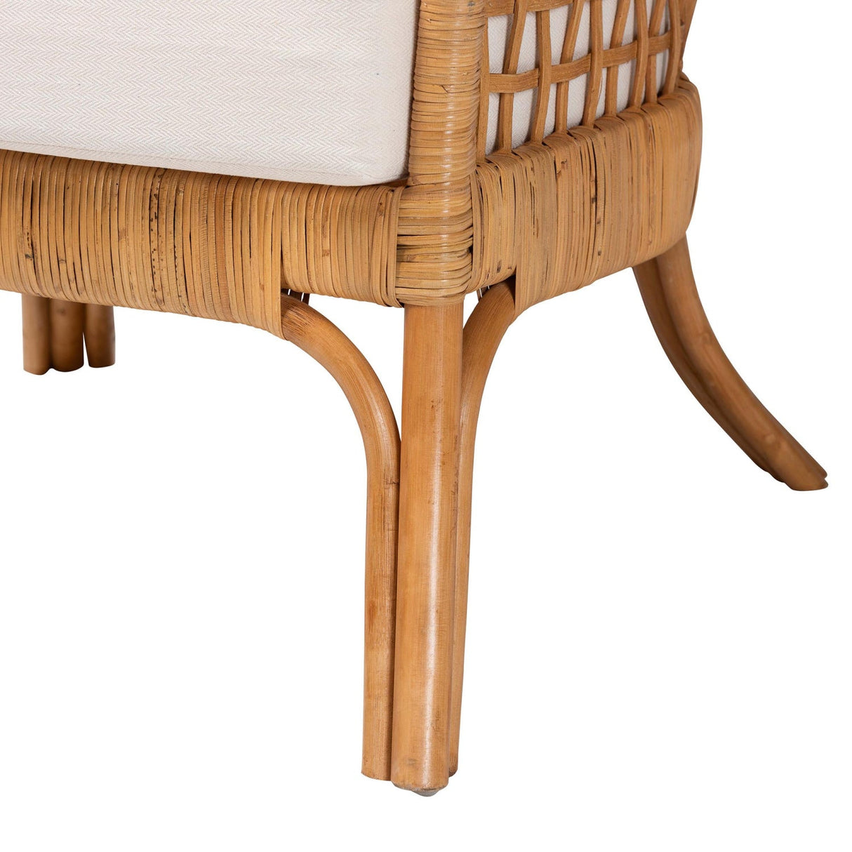 Modern European furniture - Lattice Rattan Wingback Lounge Chair - www.oroa.com