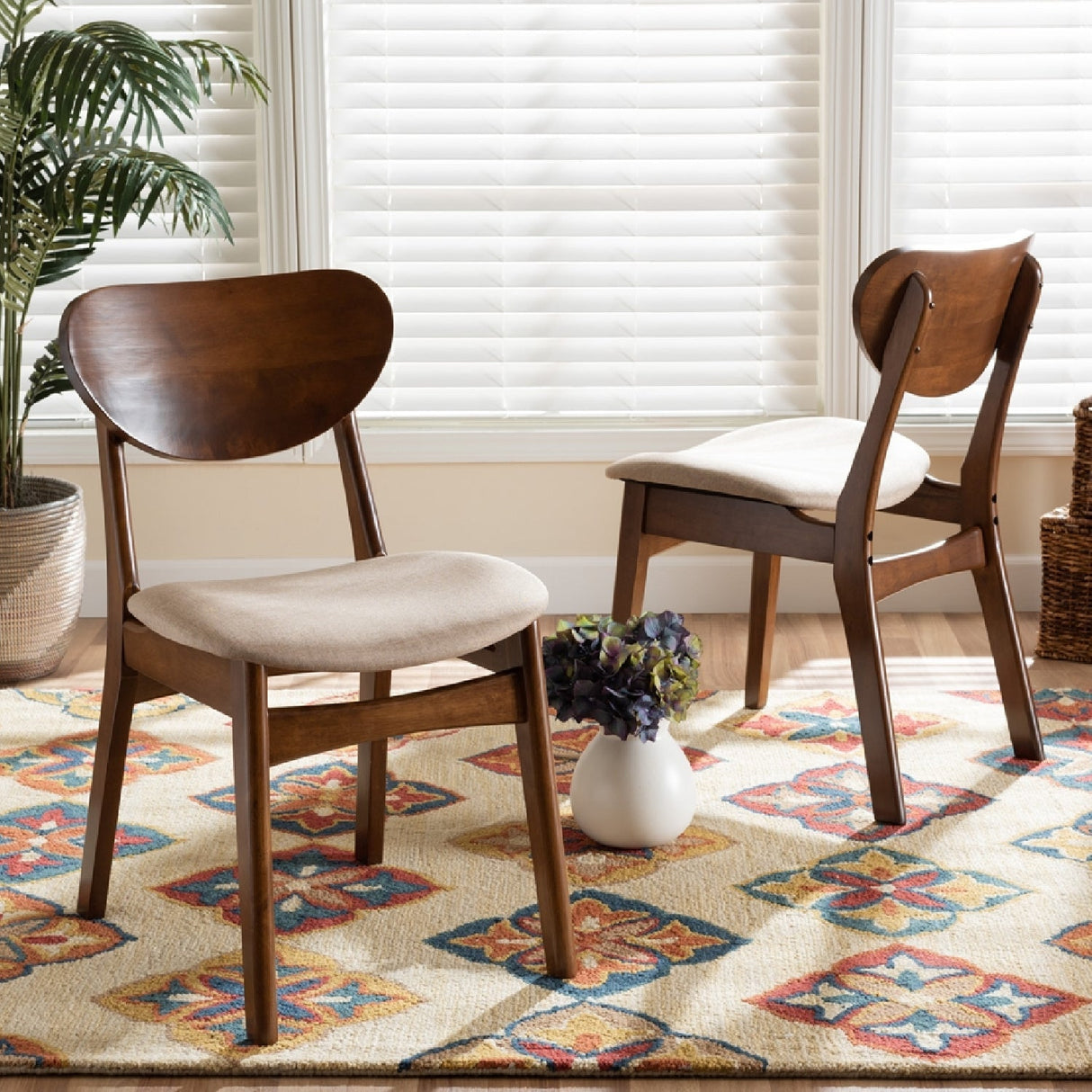 Modern European furniture - Padded Seat Wooden Dining Chairs 2 - www.oroa.com