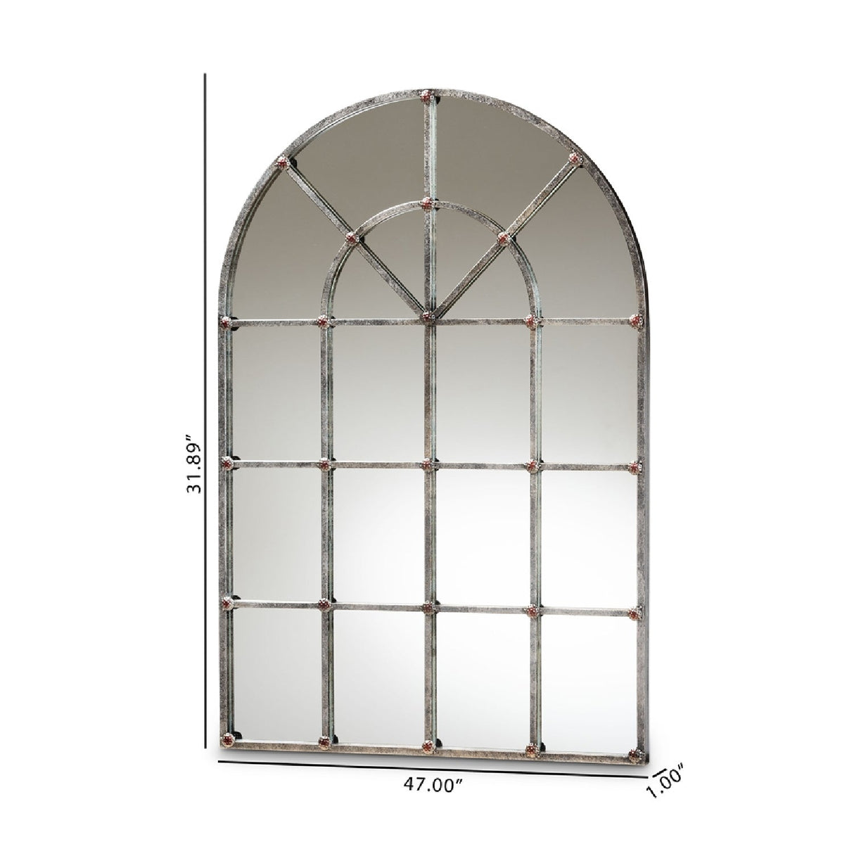 Hospitality furniture - Antique Silver Arched Wall Mirror - www.oroatrade.com