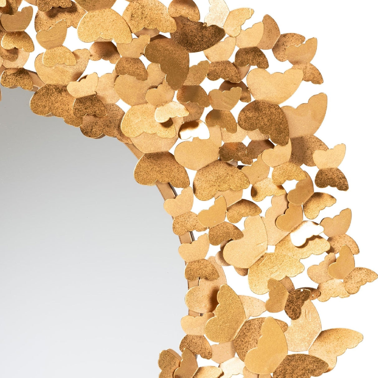 Hospitality furniture - Gold Butterfly Accent Wall Mirror - www.oroatrade.com