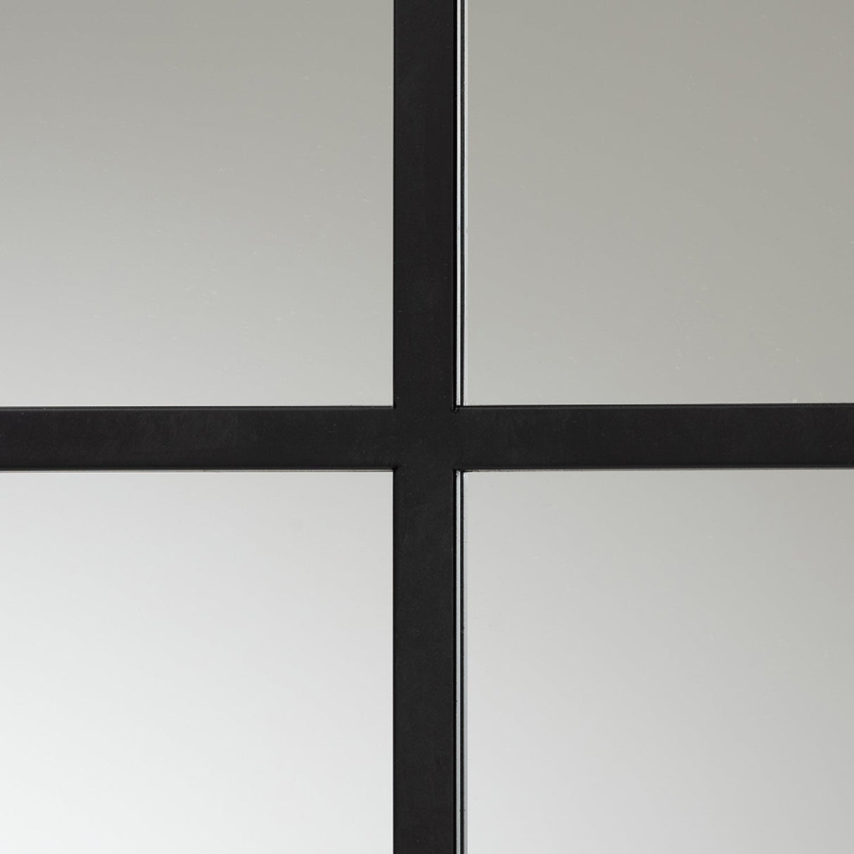 Modern European furniture - Black Metal Accent Wall Mirror - www.oroa.com
