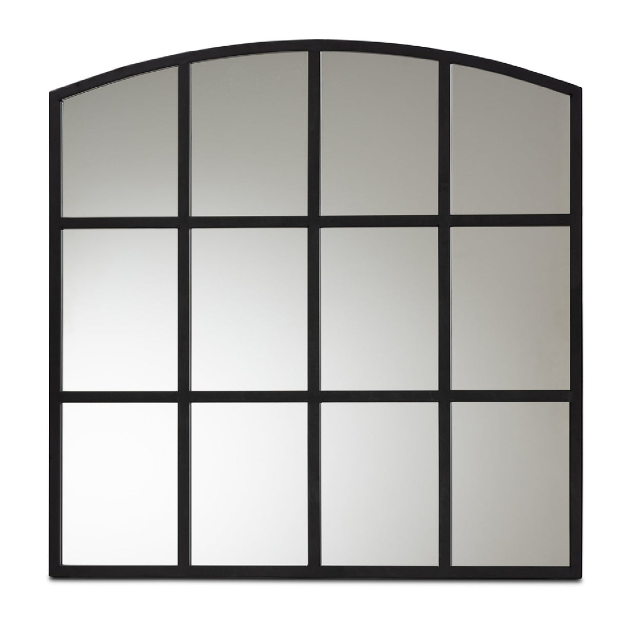 Modern European furniture - Black Metal Accent Wall Mirror - www.oroa.com