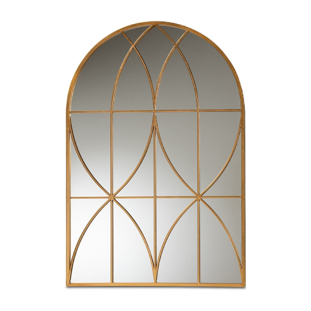 Contract furniture - Gold Arched Accent Wall Mirror - www.oroatrade.com