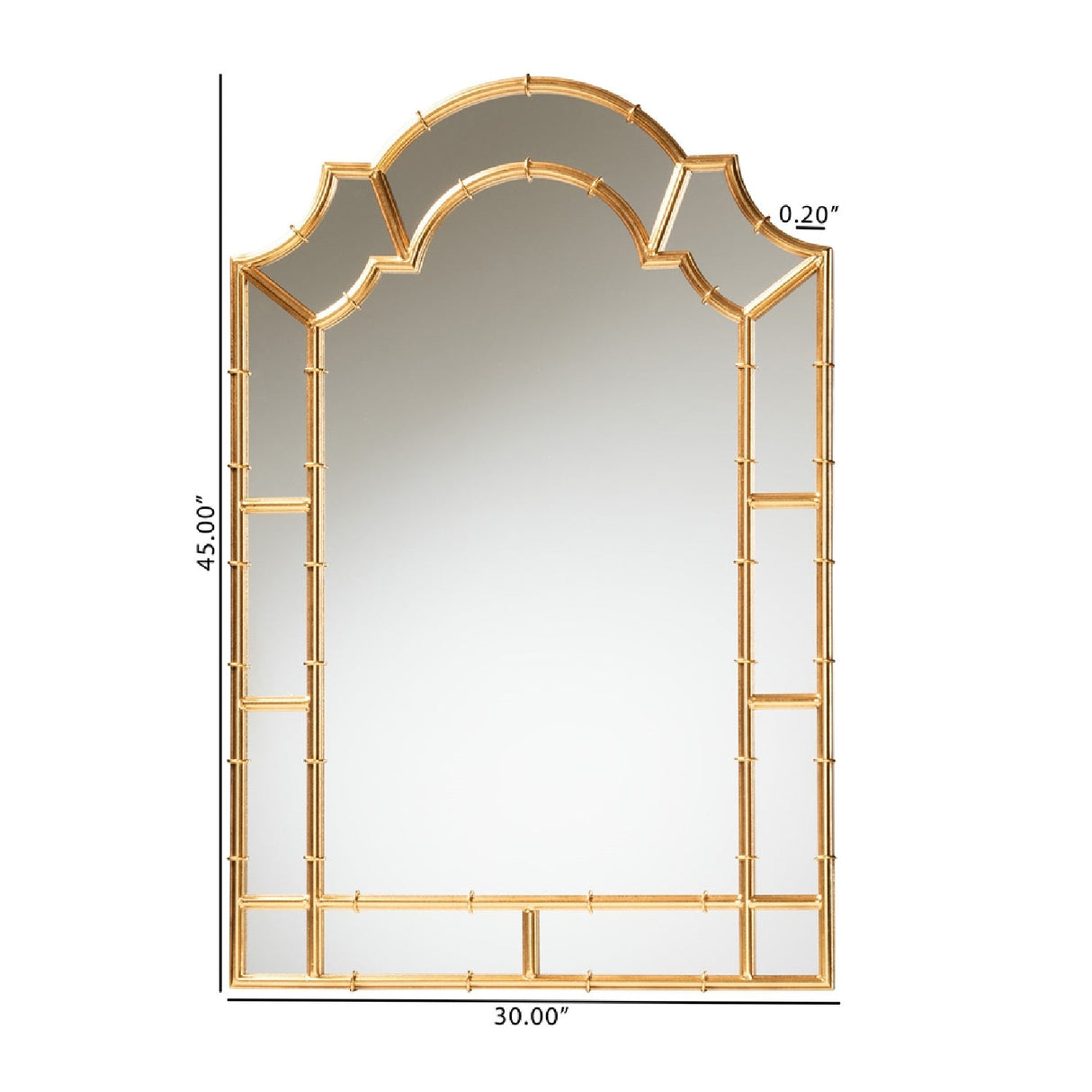 Modern European furniture - Antique Goldleaf Accent Wall Mirror - www.oroa.com