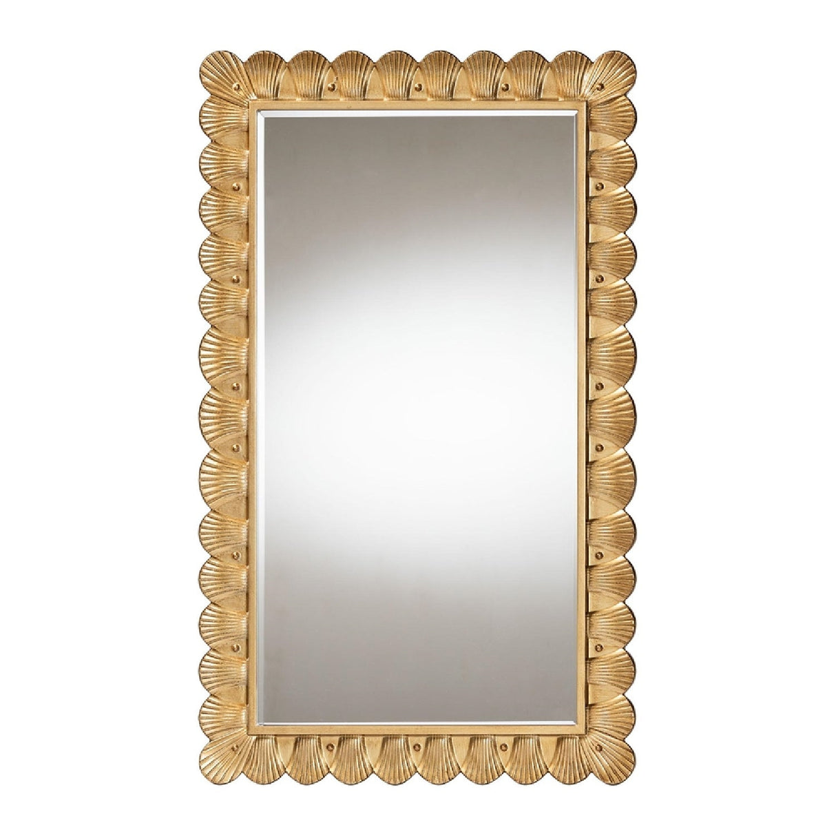 Hospitality furniture - Gold Seashell Accent Mirror - www.oroatrade.com