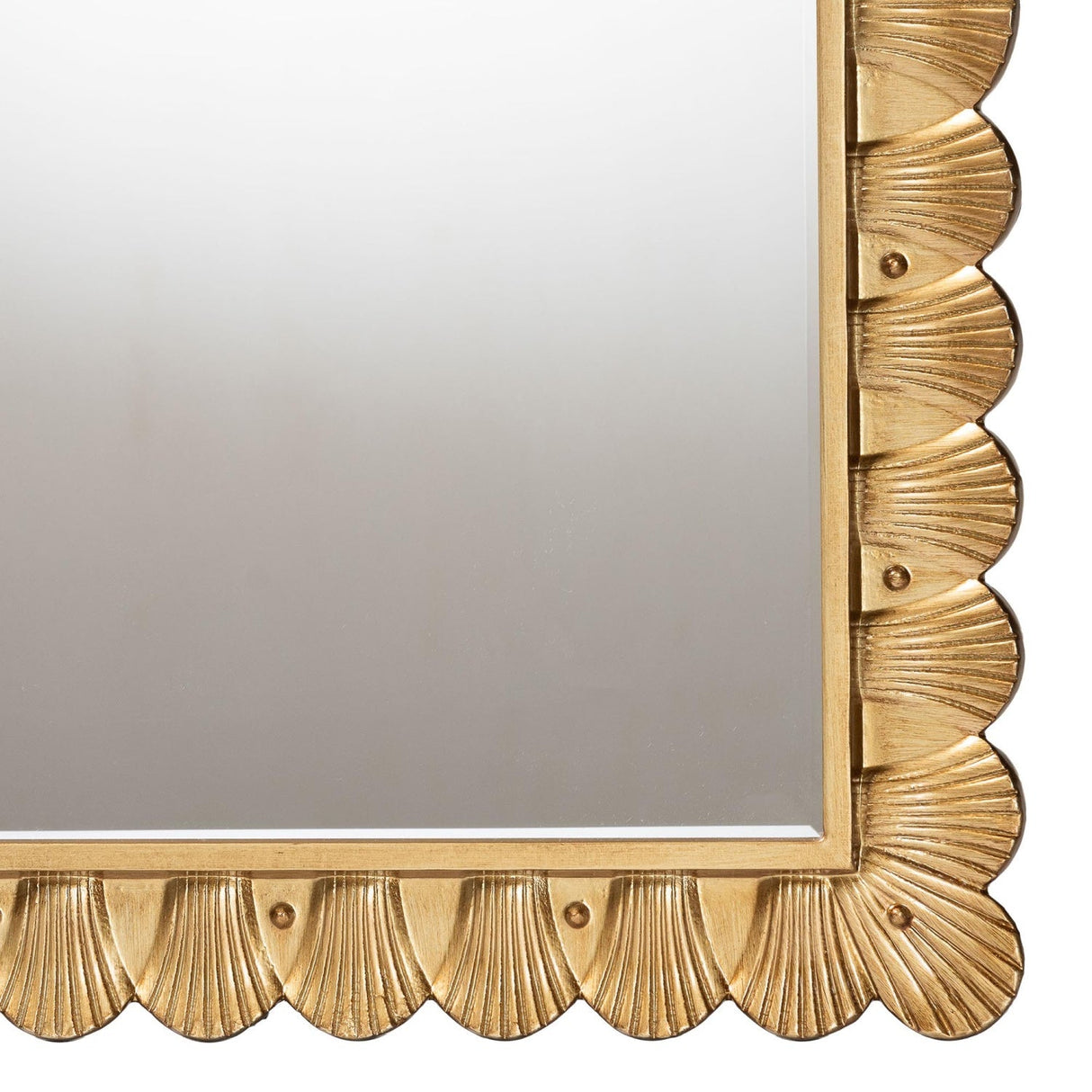 Hospitality furniture - Gold Seashell Accent Mirror - www.oroatrade.com