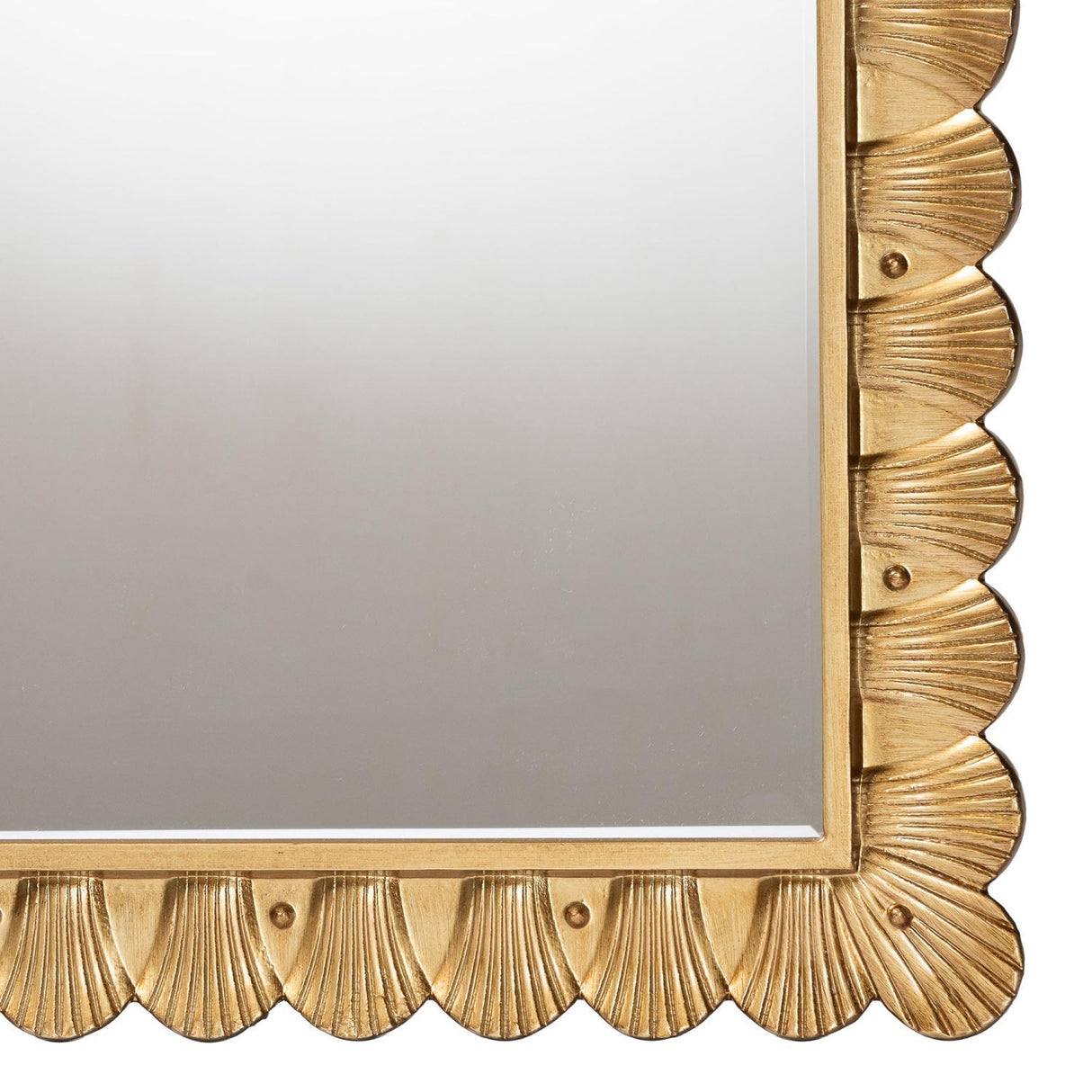 Hospitality furniture - Gold Seashell Accent Mirror - www.oroatrade.com