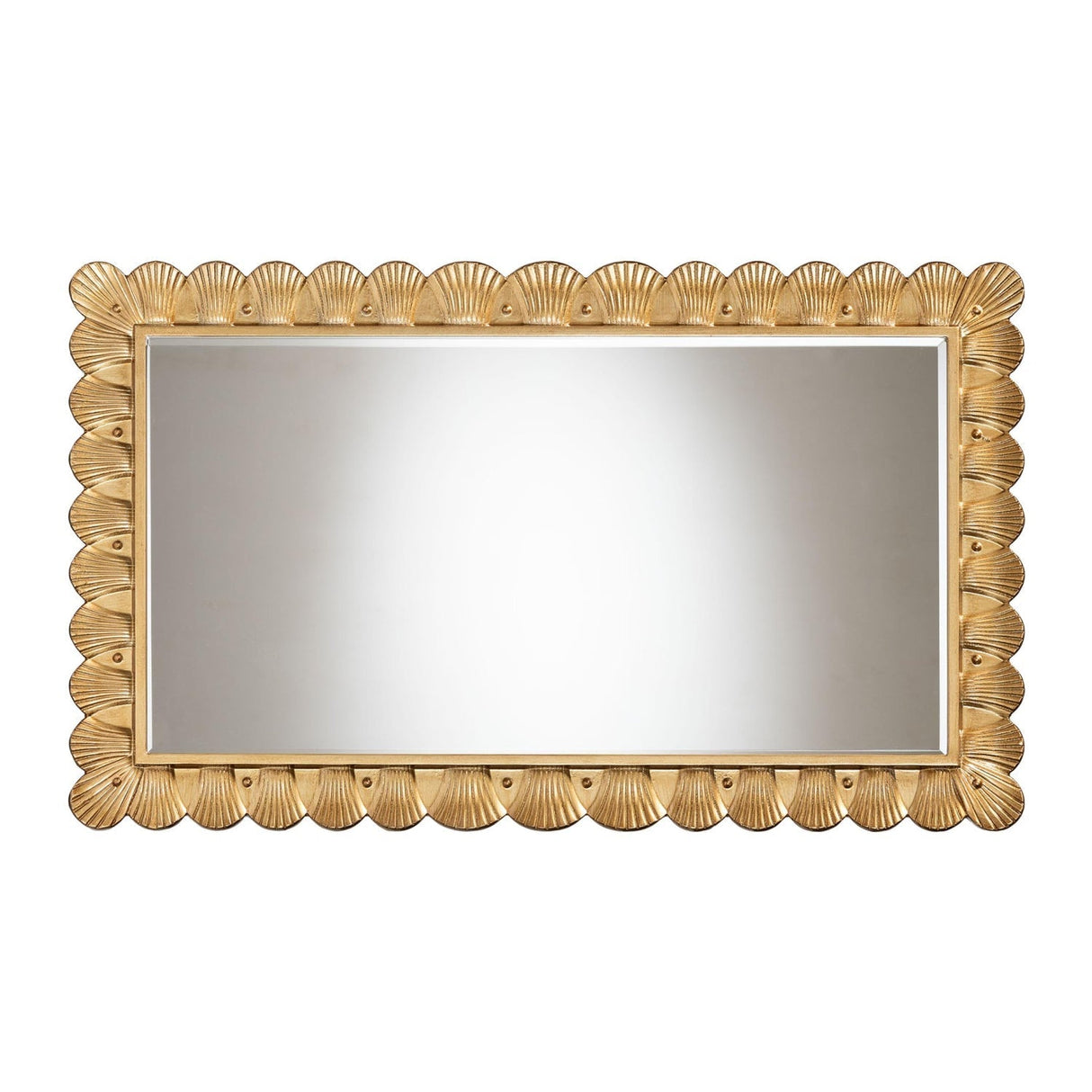 Hospitality furniture - Gold Seashell Accent Mirror - www.oroatrade.com