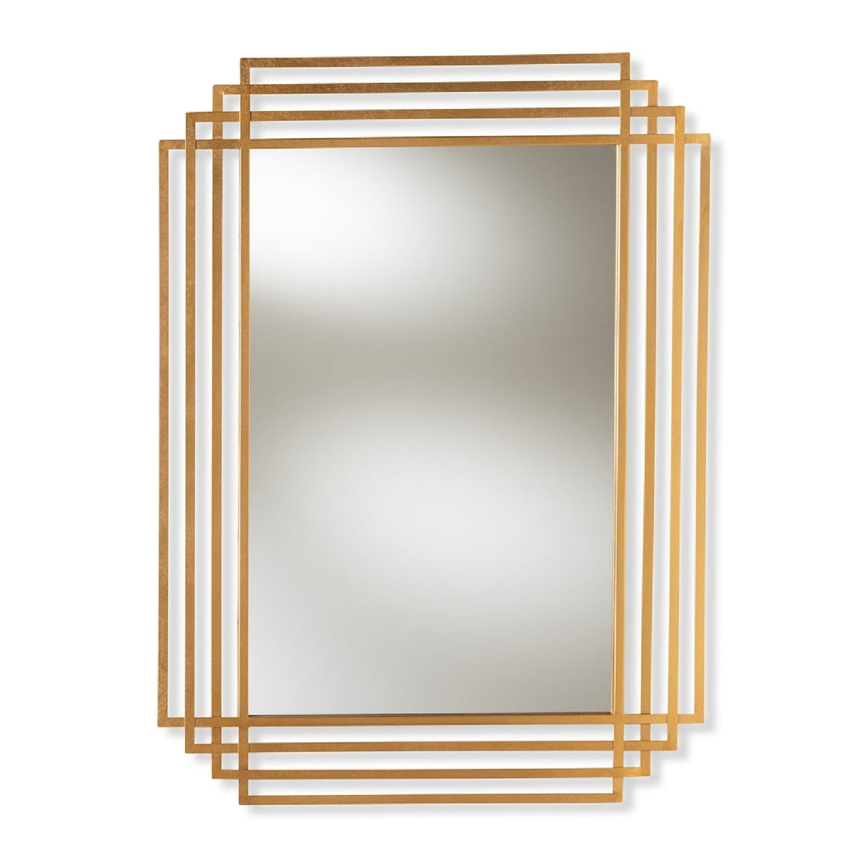 Hospitality furniture - Gold Art Deco Accent Mirror - www.oroatrade.com