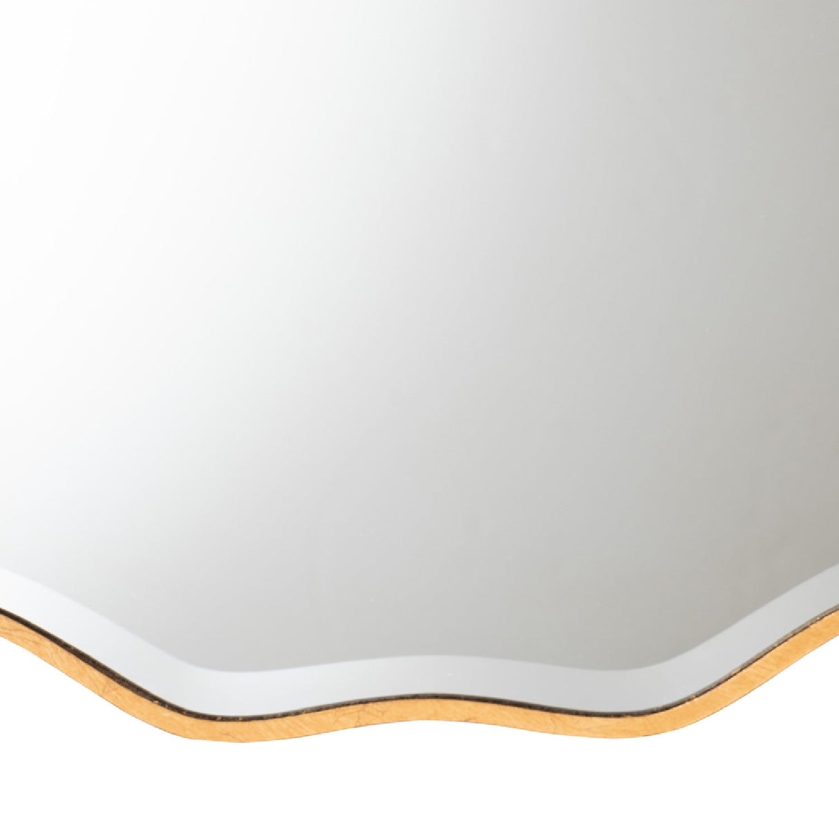 Hospitality furniture - Gold Scalloped Round Mirror - www.oroatrade.com