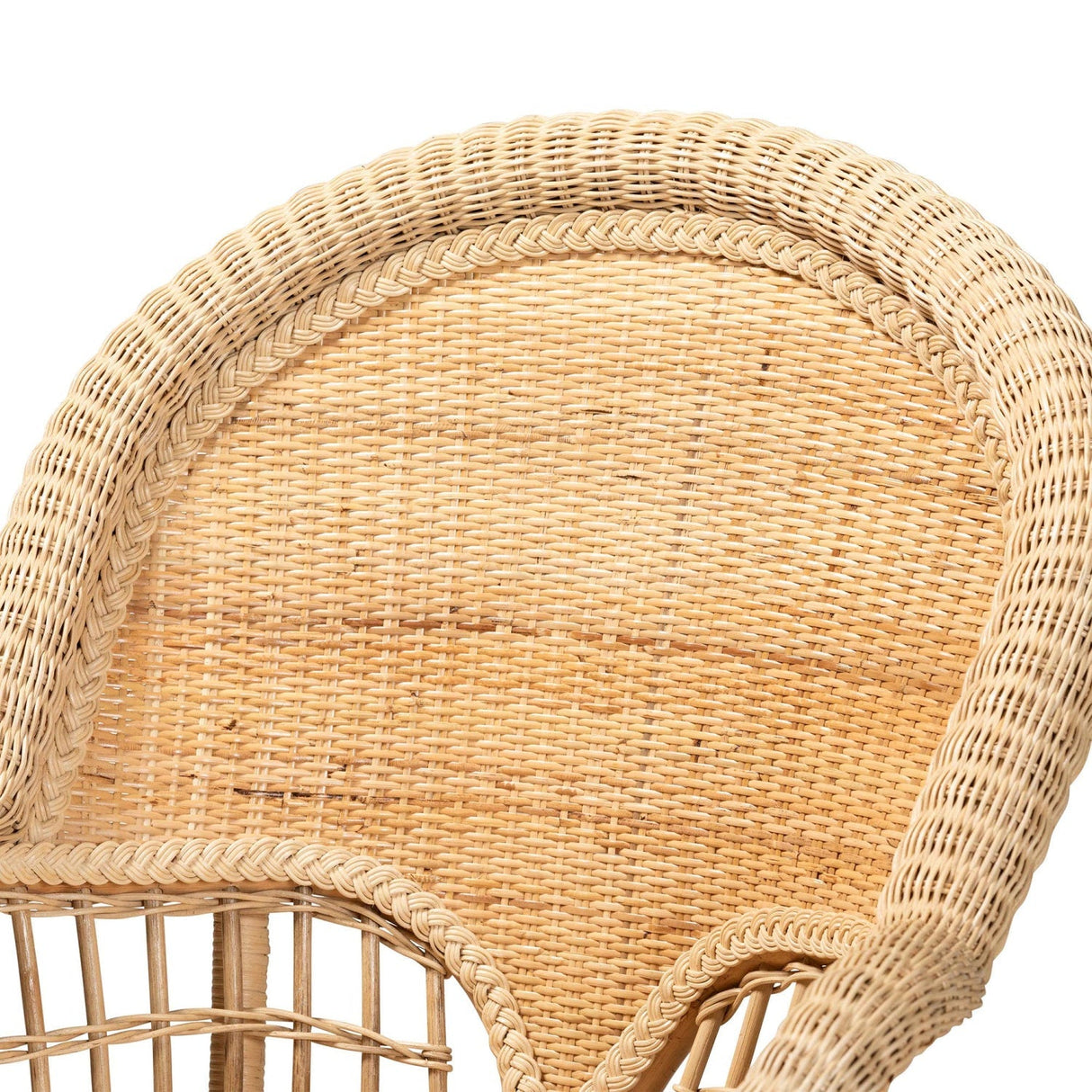 Modern European furniture - Woven Natural Rattan Accent Chair - www.oroa.com