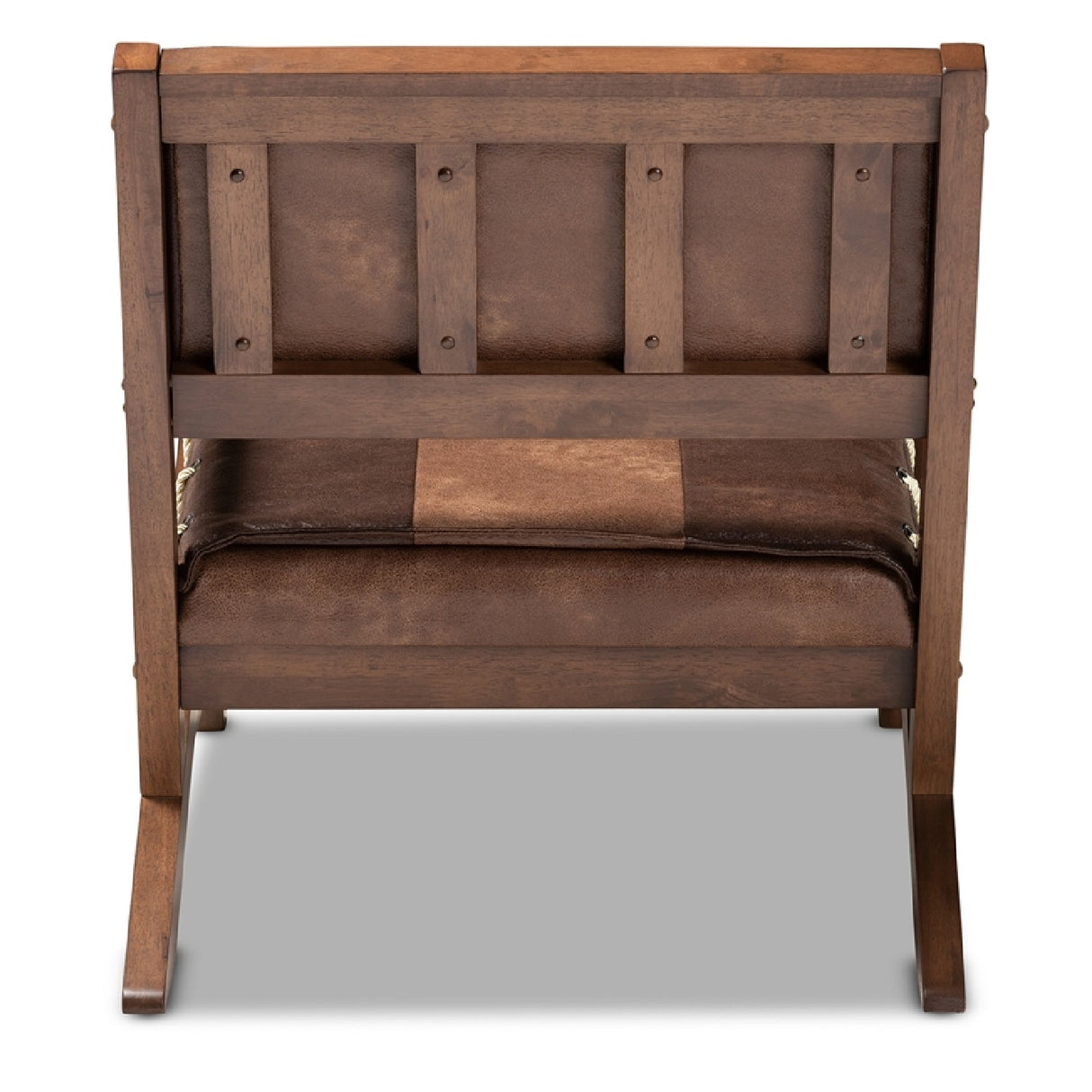 Modern European furniture - Brown Leather Inspired Lounge Chair - www.oroa.com