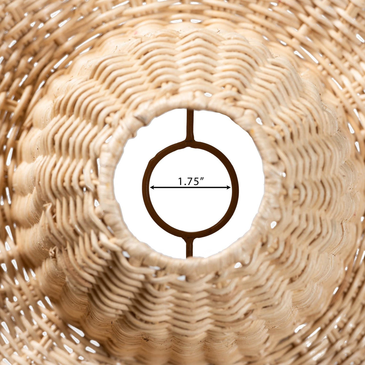 Modern European furniture - Scalloped Natural Rattan Pendant Lamp - www.oroa.com