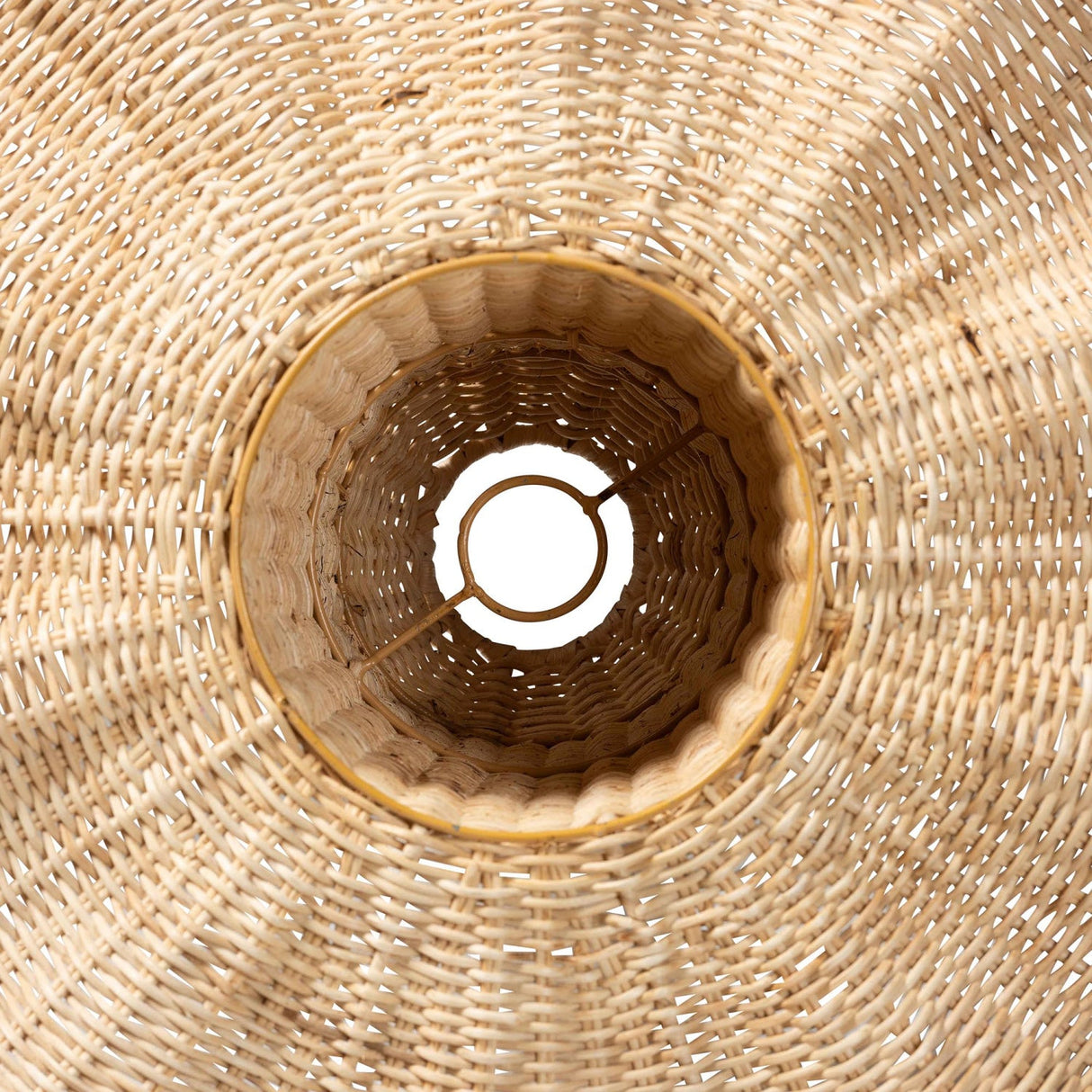 Modern European furniture - Scalloped Natural Rattan Pendant Lamp - www.oroa.com | Oroa.com