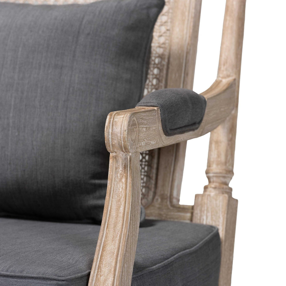 Carved Wood Framed Accent Chair | Bali Loom Clemence | Oroa.com
