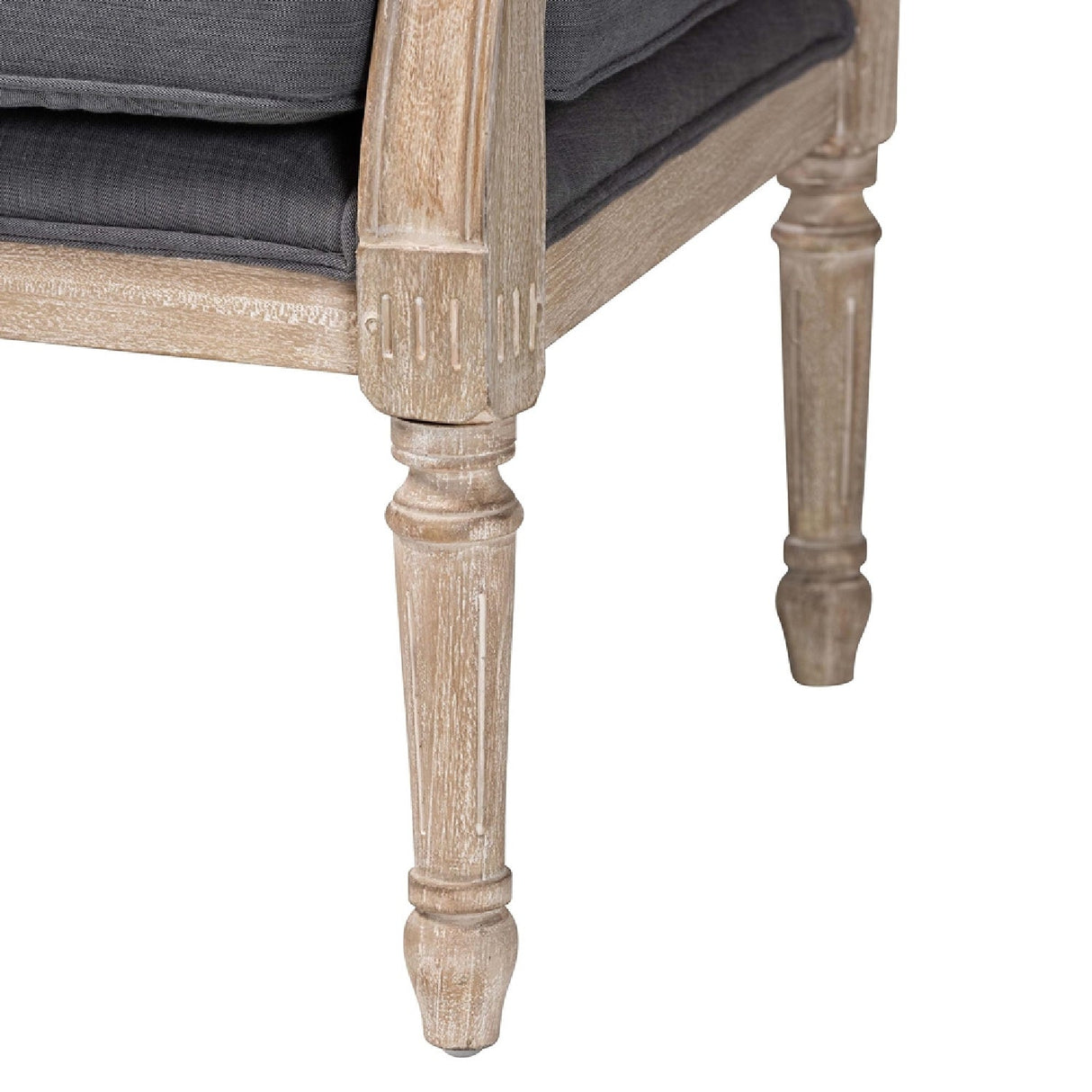 Modern European furniture - Carved Wood Framed Accent Chair - www.oroa.com