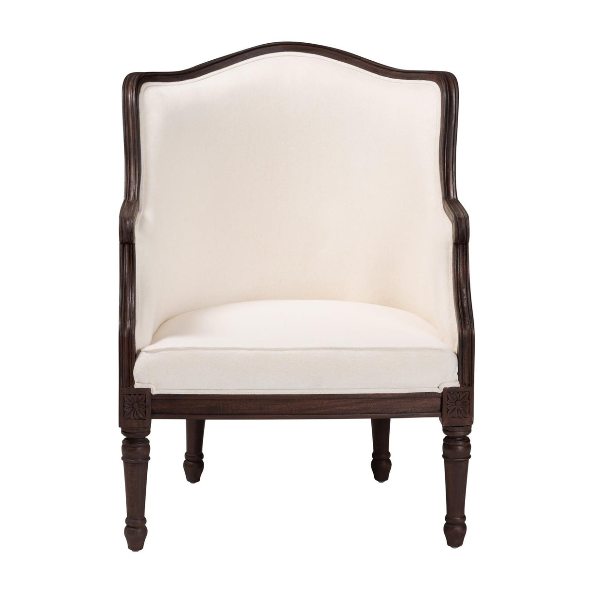 Modern European furniture - Beige Traditional French Accent Chair - www.oroa.com