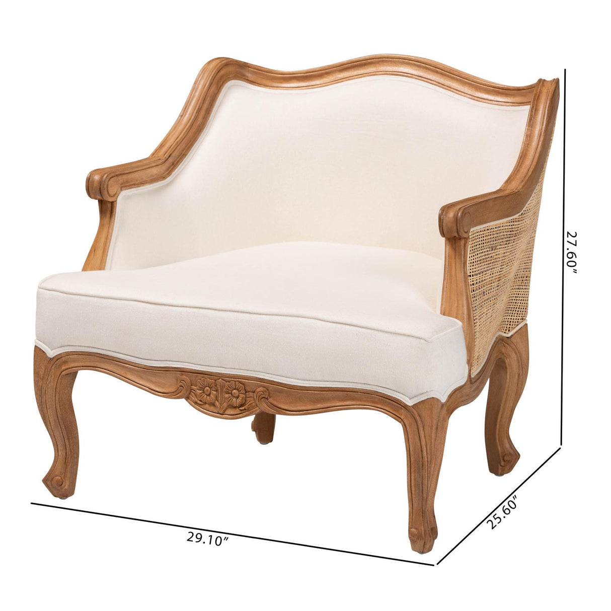Modern European furniture - Beige French Style Accent Chair - www.oroa.com