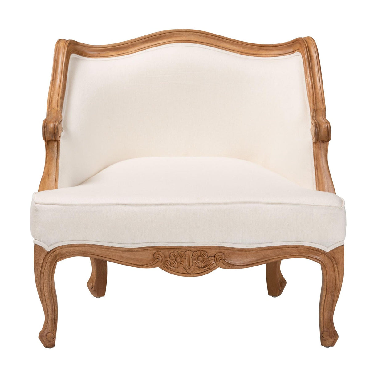 Beige French Style Accent Chair | Bali Loom Sylvestra | Oroa.com