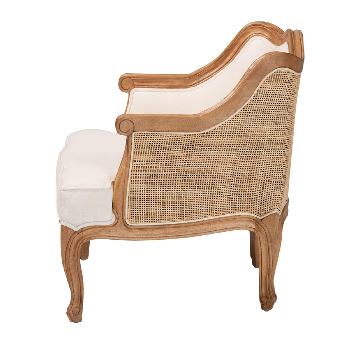 Beige French Style Accent Chair | Bali Loom Sylvestra | Oroa.com