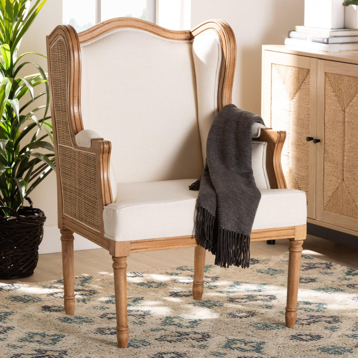 Modern European furniture - Beige French Style Accent Chair - www.oroa.com