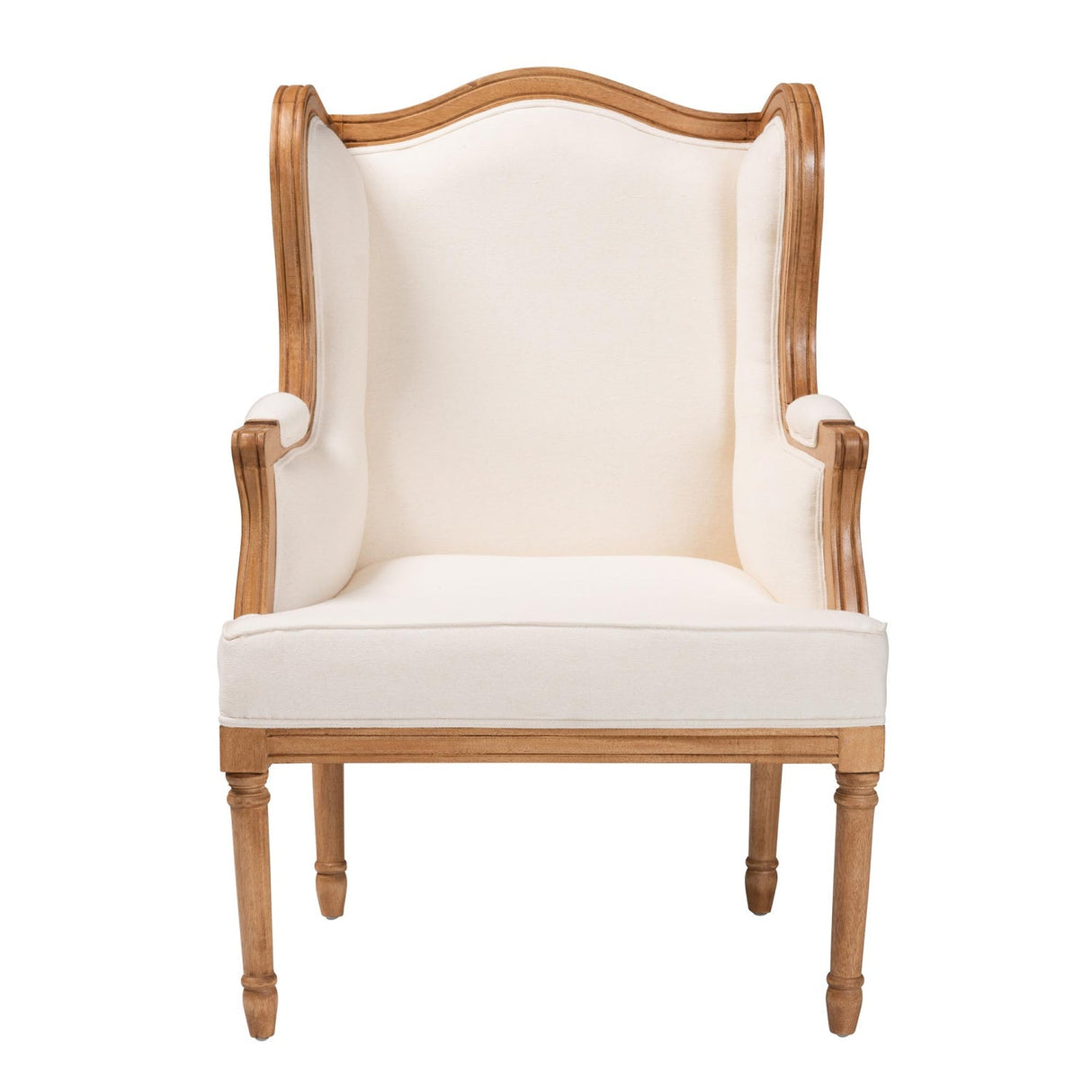 Modern European furniture - Beige French Style Accent Chair - www.oroa.com