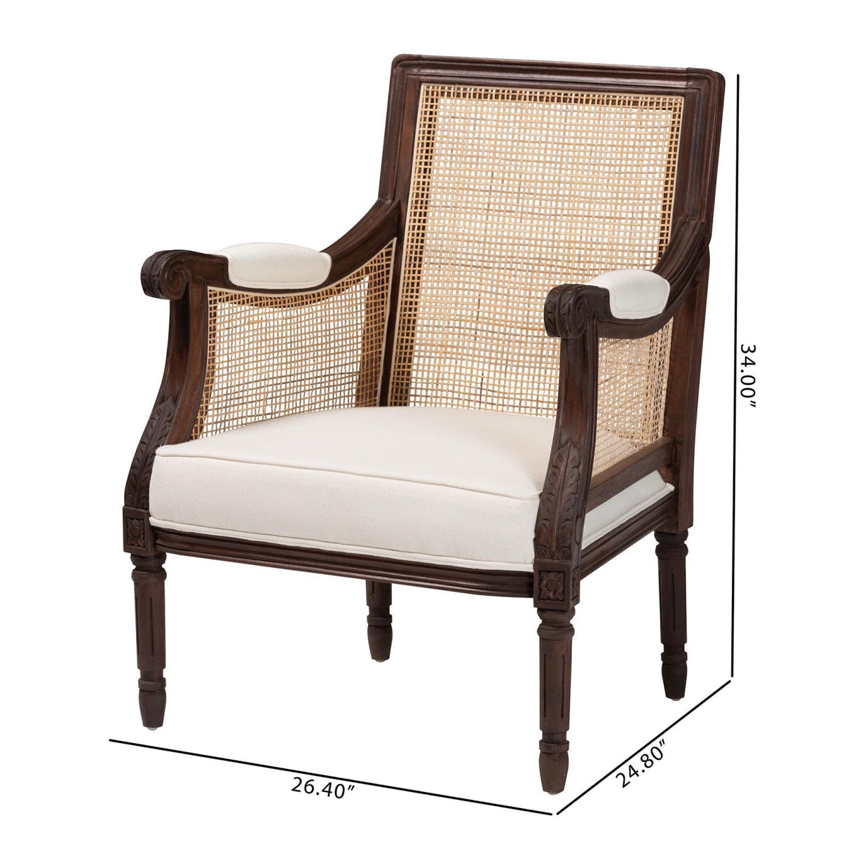 Modern European furniture - Wooden Padded Accent Chair - www.oroa.com