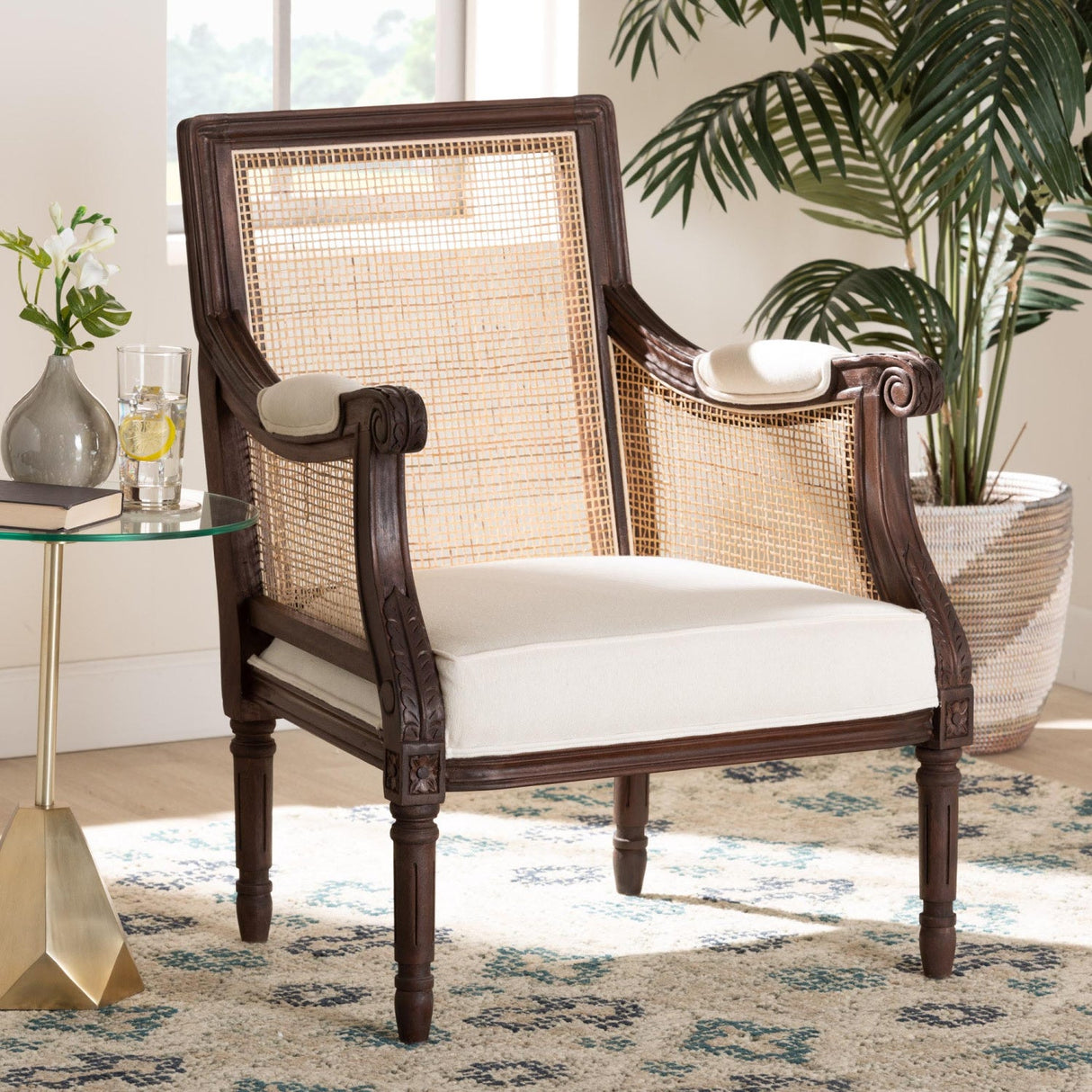 Modern European furniture - Wooden Padded Accent Chair - www.oroa.com
