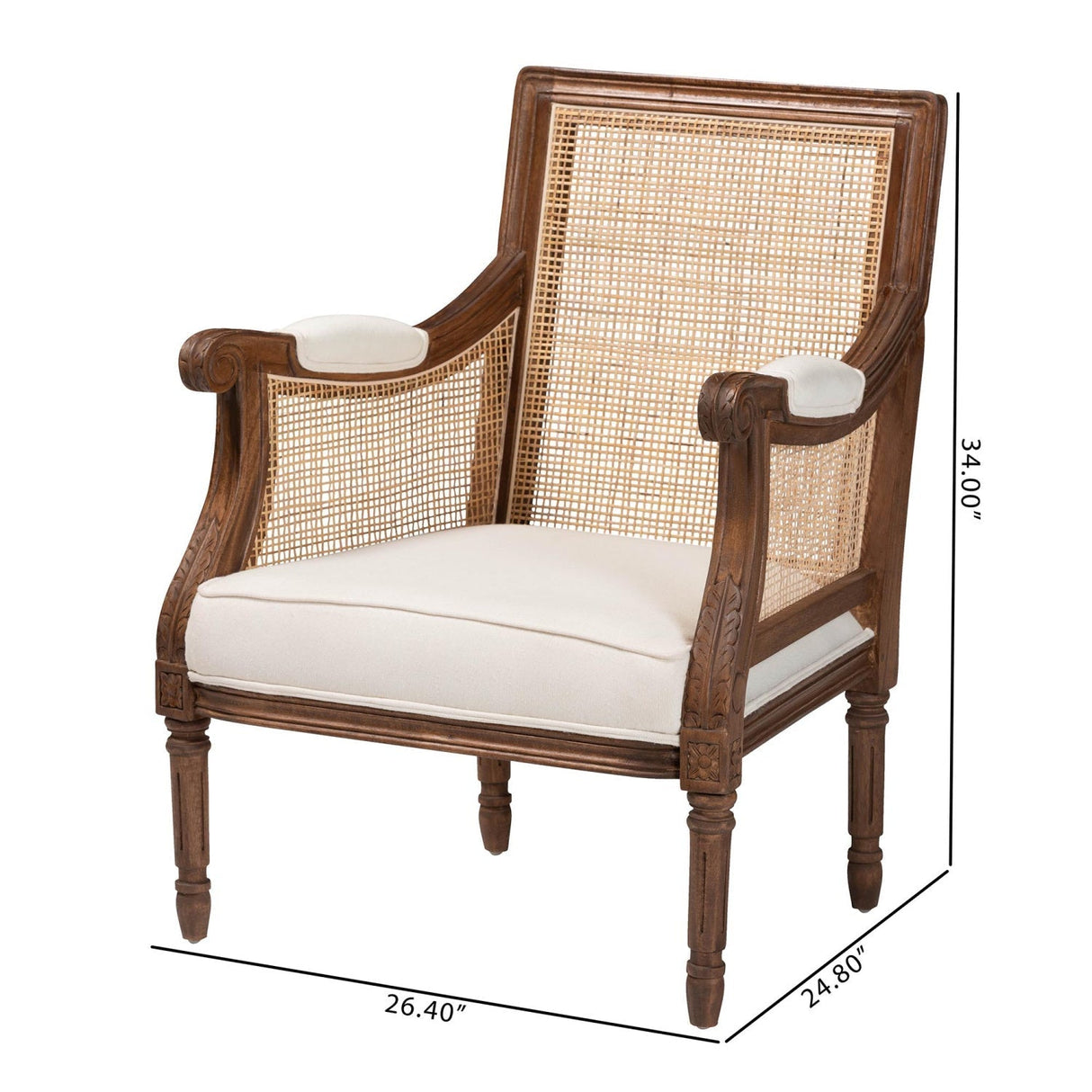 Modern European furniture - Wooden Padded Accent Chair - www.oroa.com