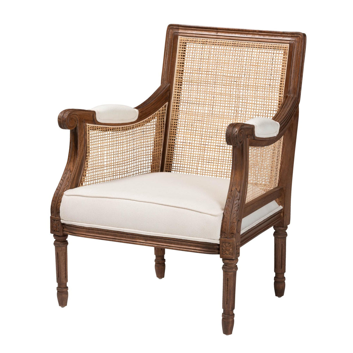 Modern European furniture - Wooden Padded Accent Chair - www.oroa.com