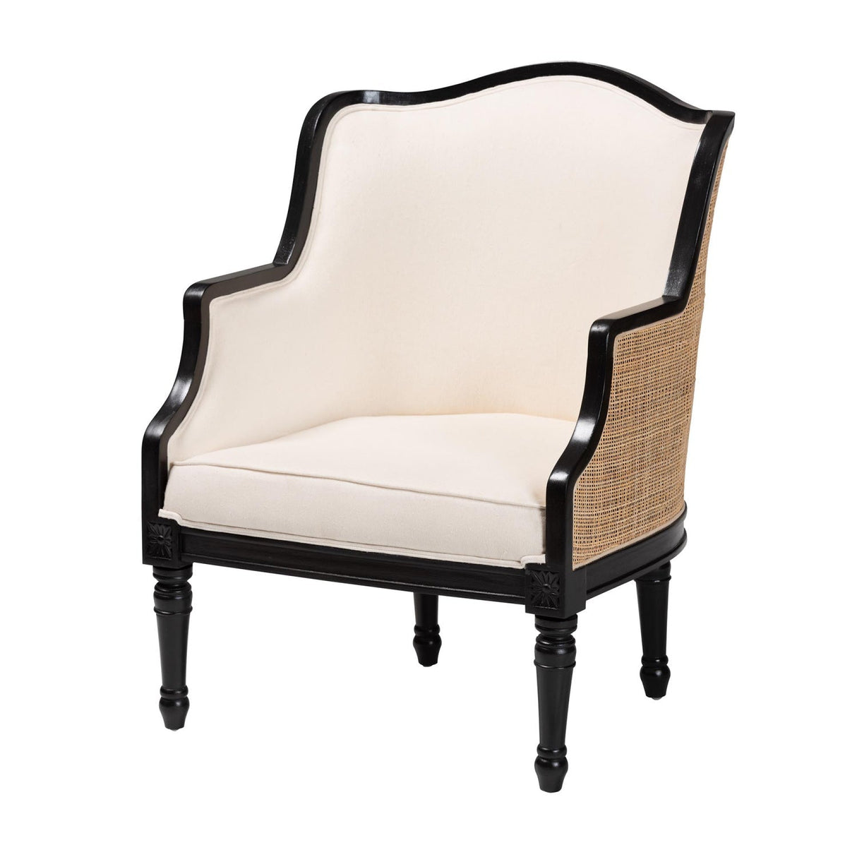Modern European furniture - Woven Rattan French Accent Chair - www.oroa.com