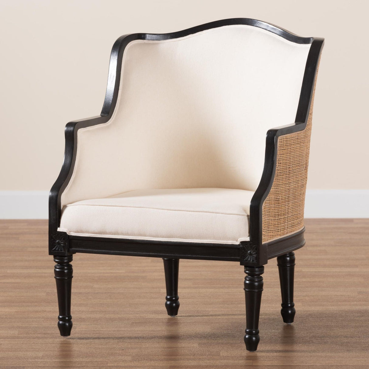 Modern European furniture - Woven Rattan French Accent Chair - www.oroa.com