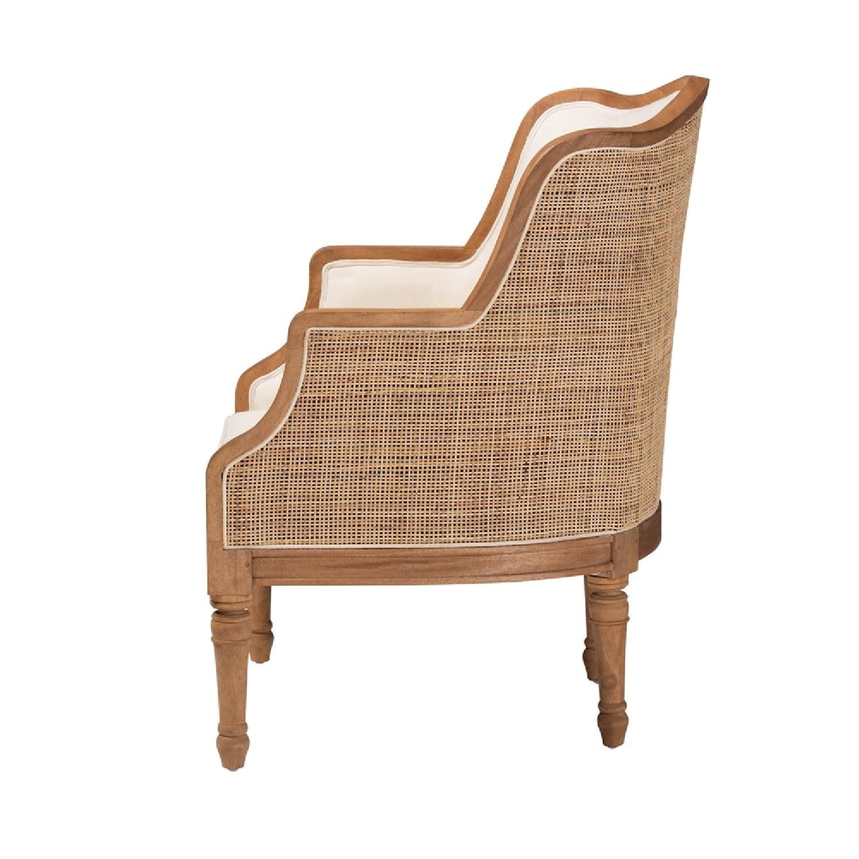 Modern European furniture - Woven Rattan French Accent Chair - www.oroa.com