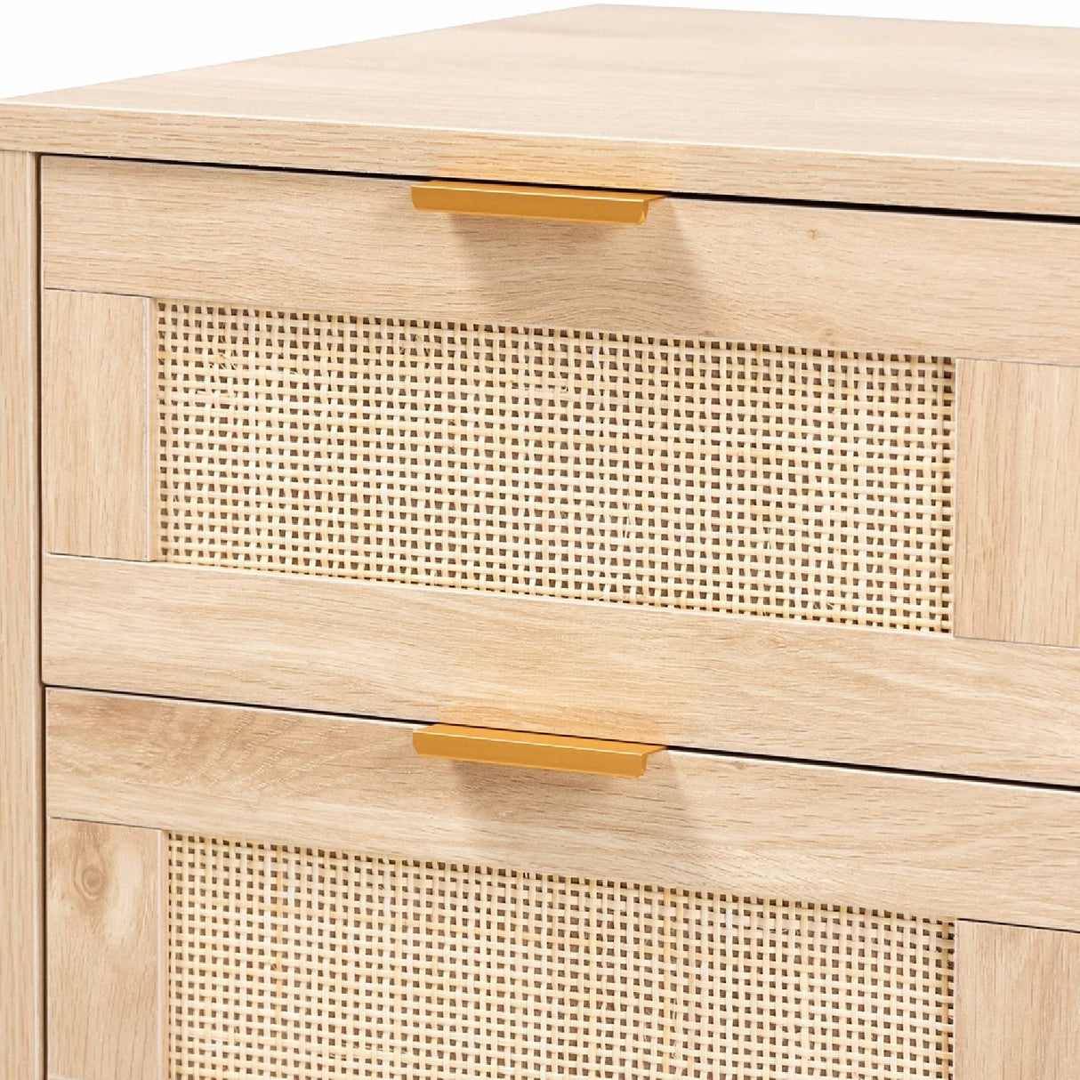 Modern European furniture - Oak 2 Drawer End Table - www.oroa.com