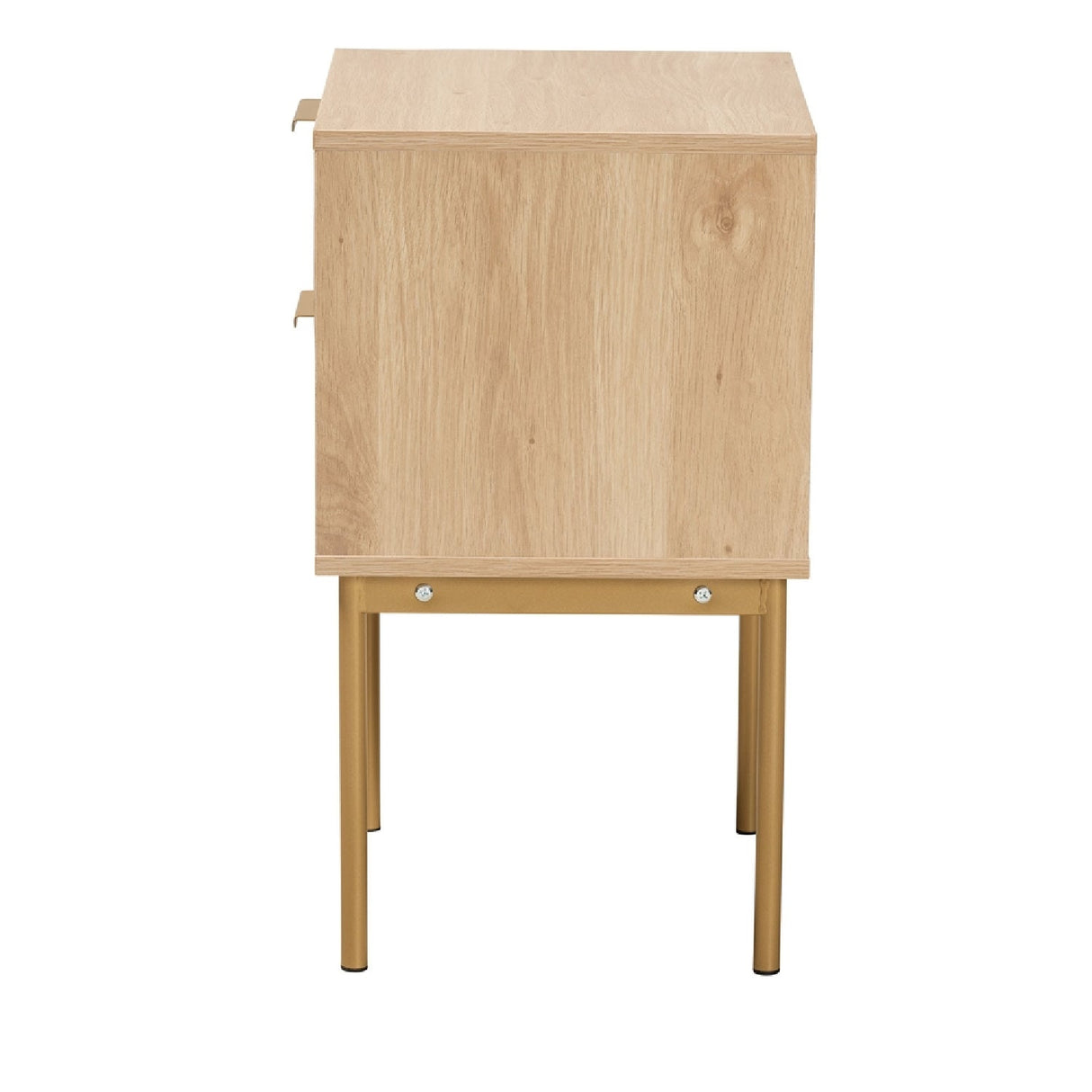 Modern European furniture - Japandi 2 Drawer End Table - www.oroa.com | Oroa.com
