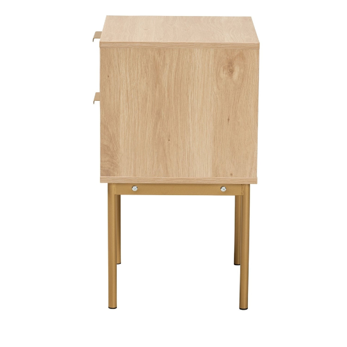 Modern European furniture - Japandi 2 Drawer End Table - www.oroa.com