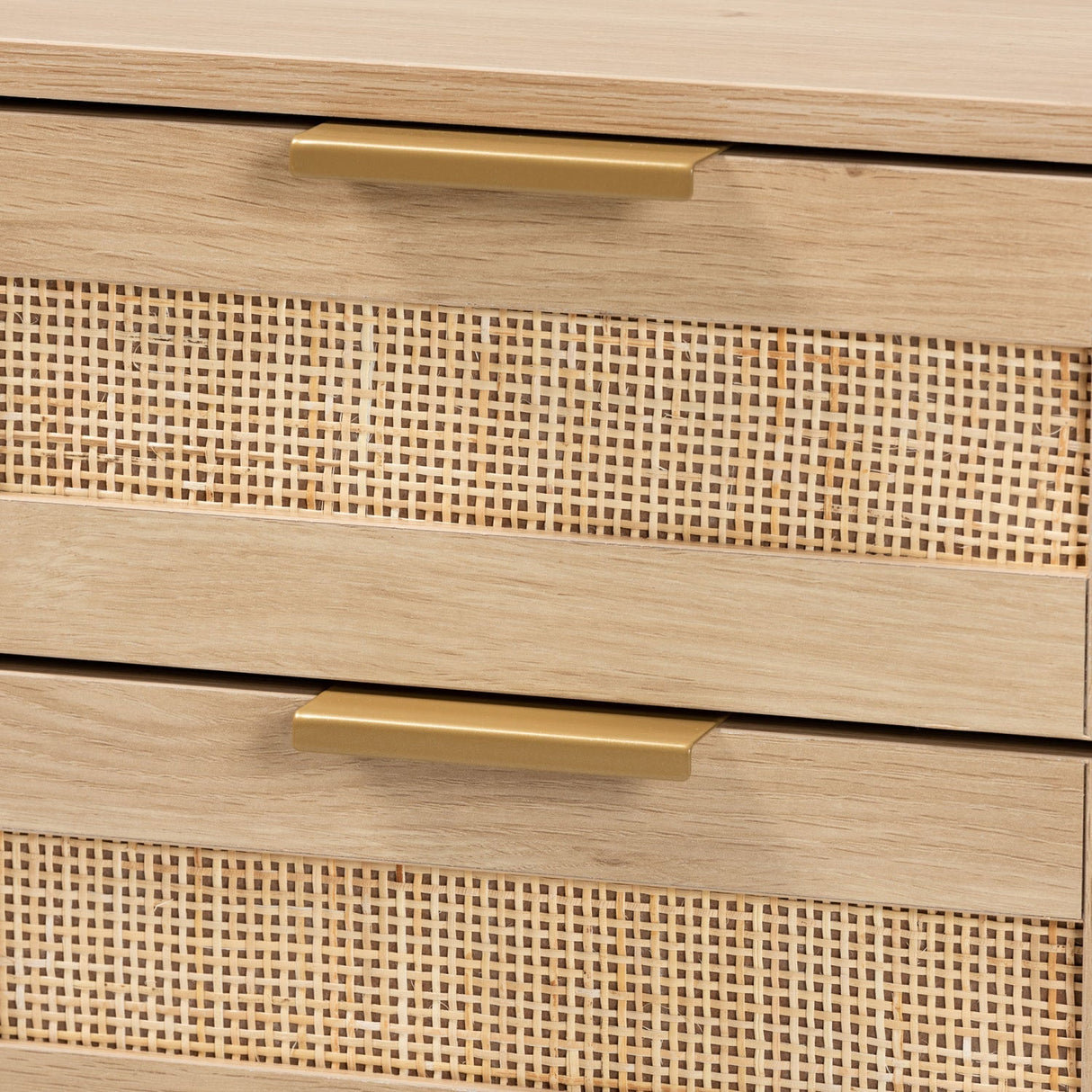 Modern European furniture - Japandi 2 Drawer End Table - www.oroa.com