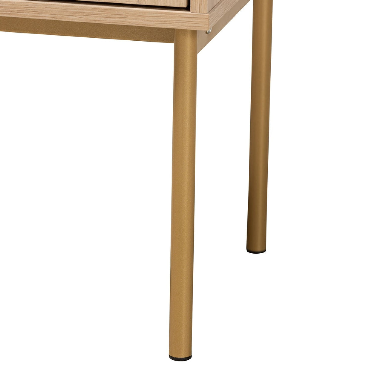 Modern European furniture - Japandi 2 Drawer End Table - www.oroa.com
