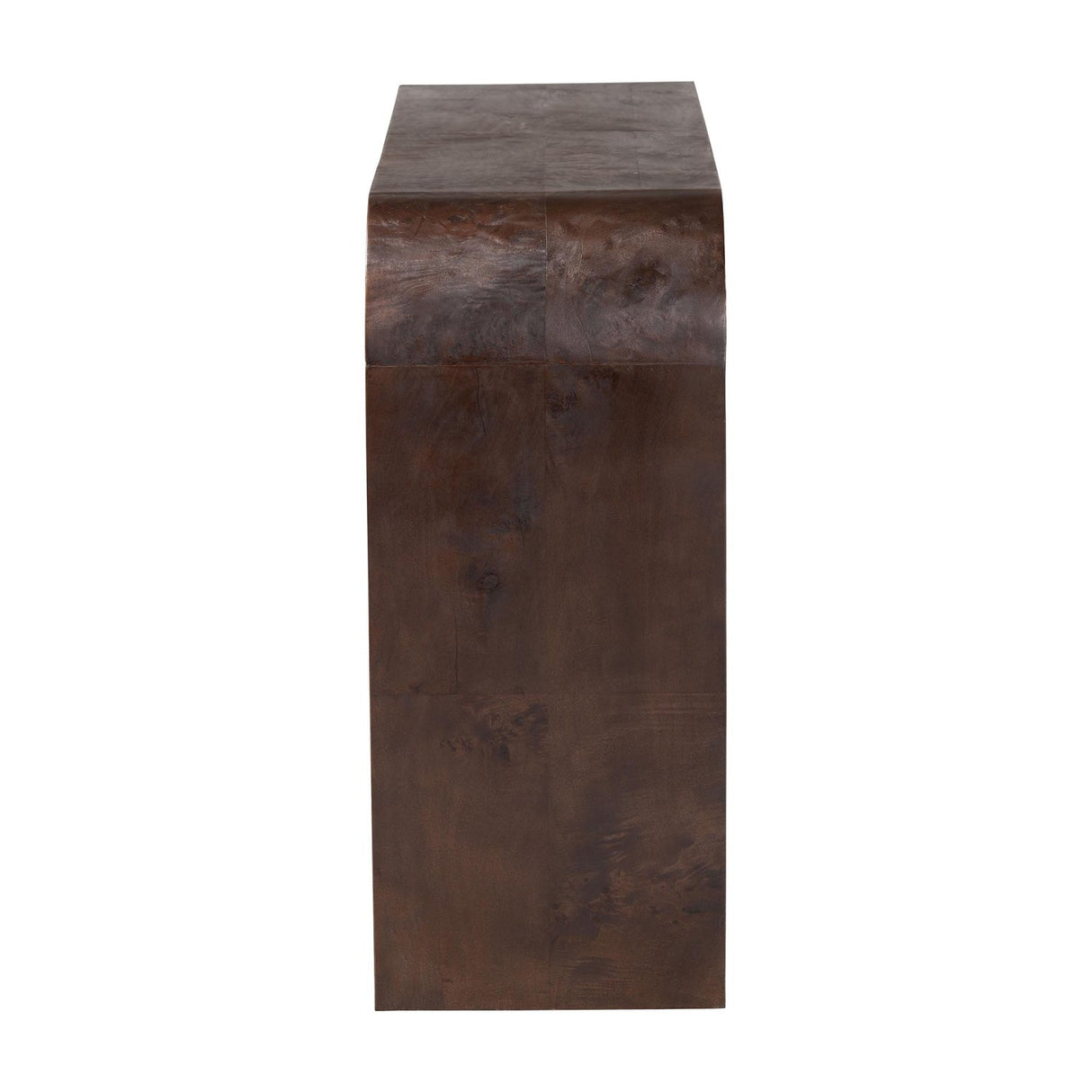 Modern European furniture - Burl Wood Waterfall Console Table - www.oroa.com